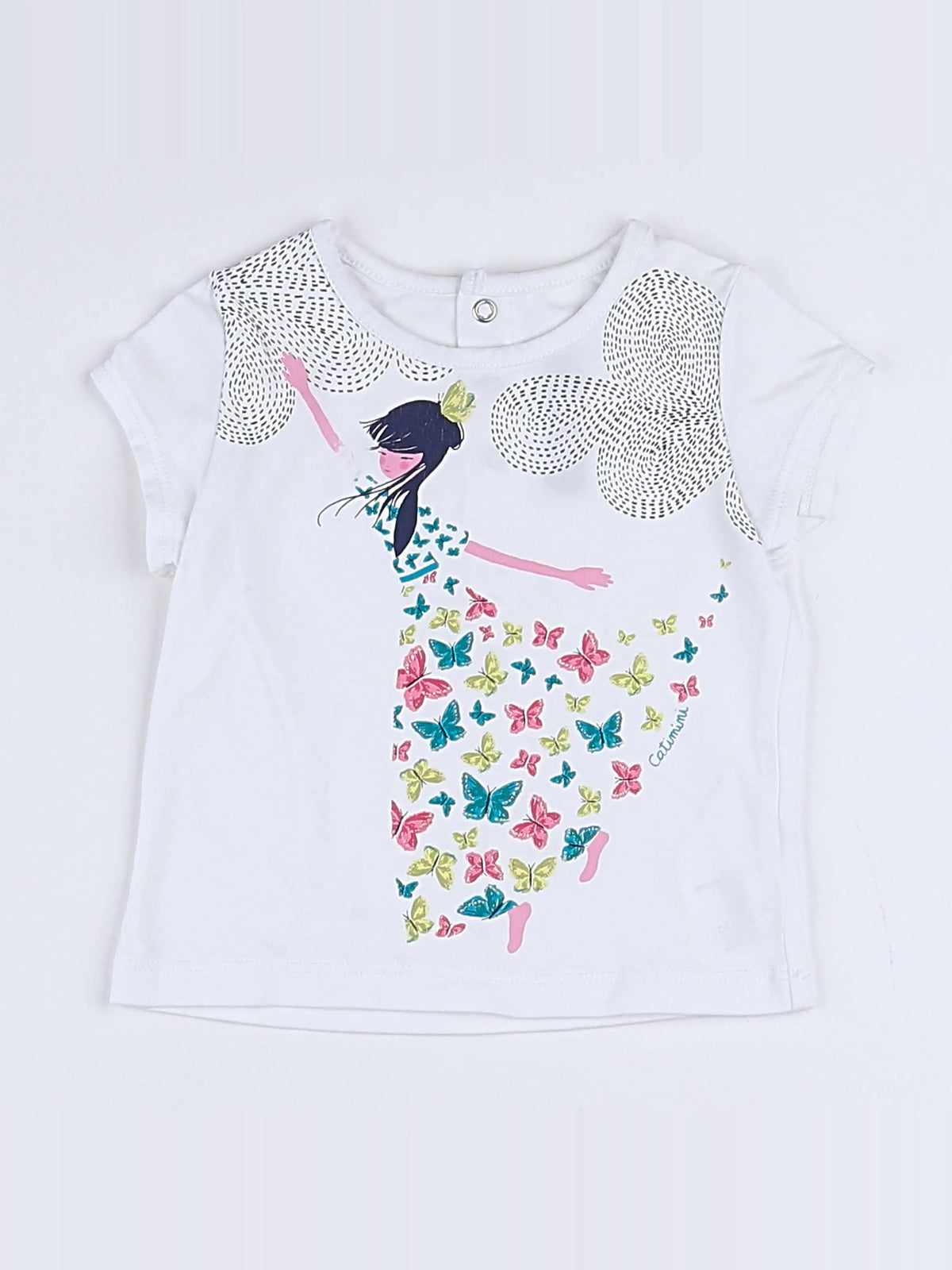Catimini - tee-shirt blanc - 6 mois