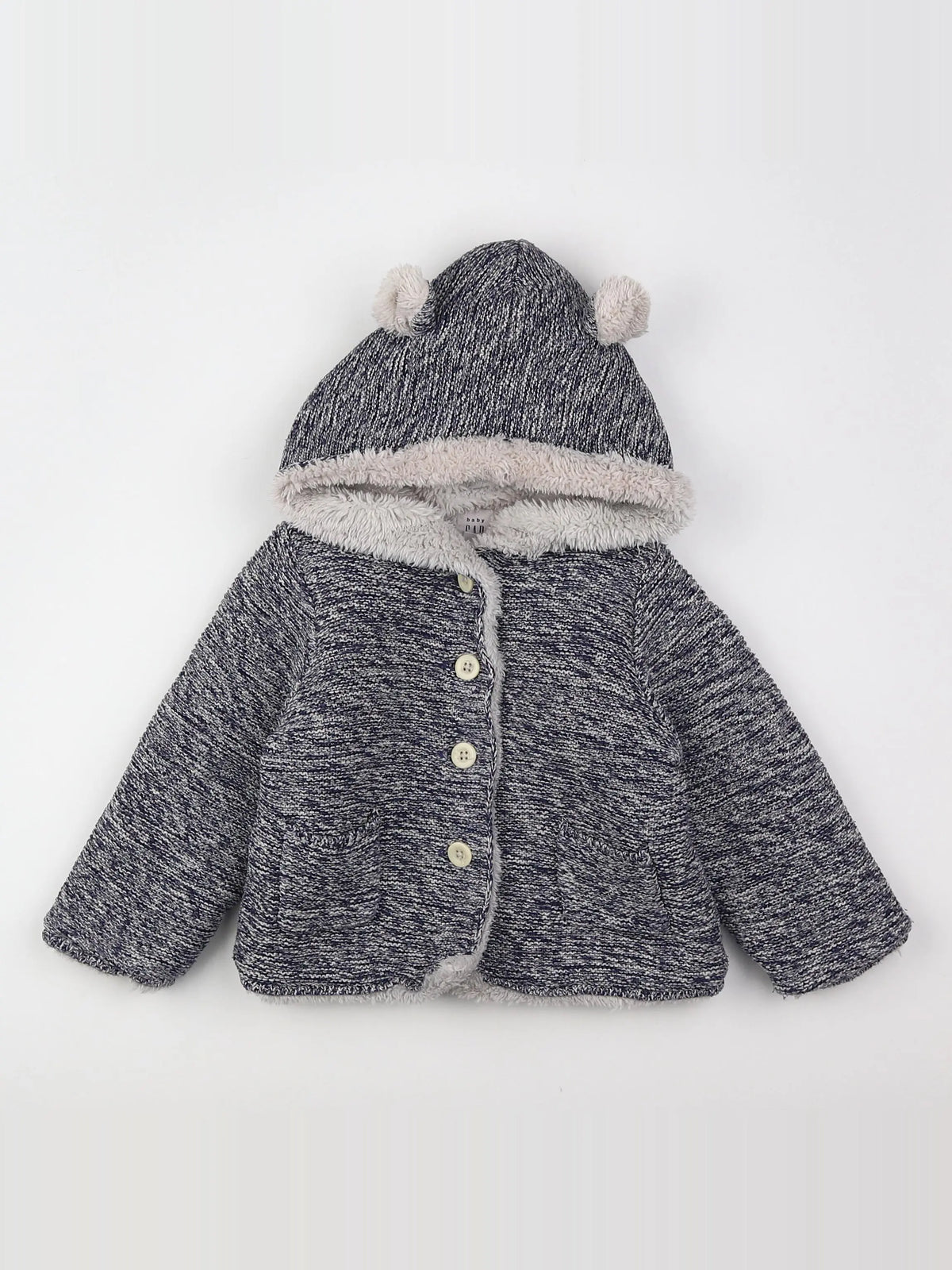 GAP - veste doublé gris - 12 mois