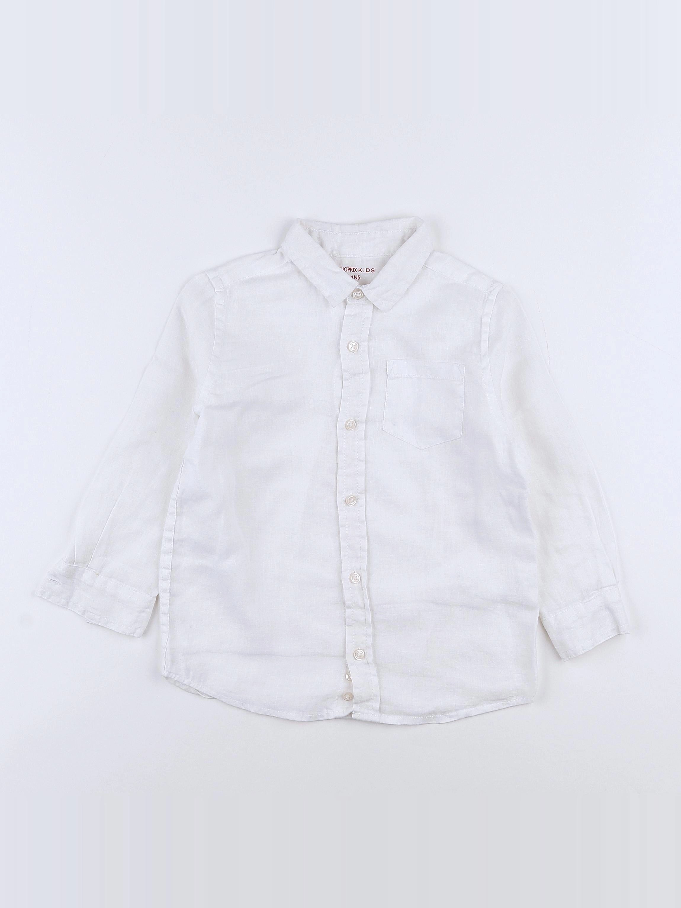 Monoprix - chemise blanc - 4 ans