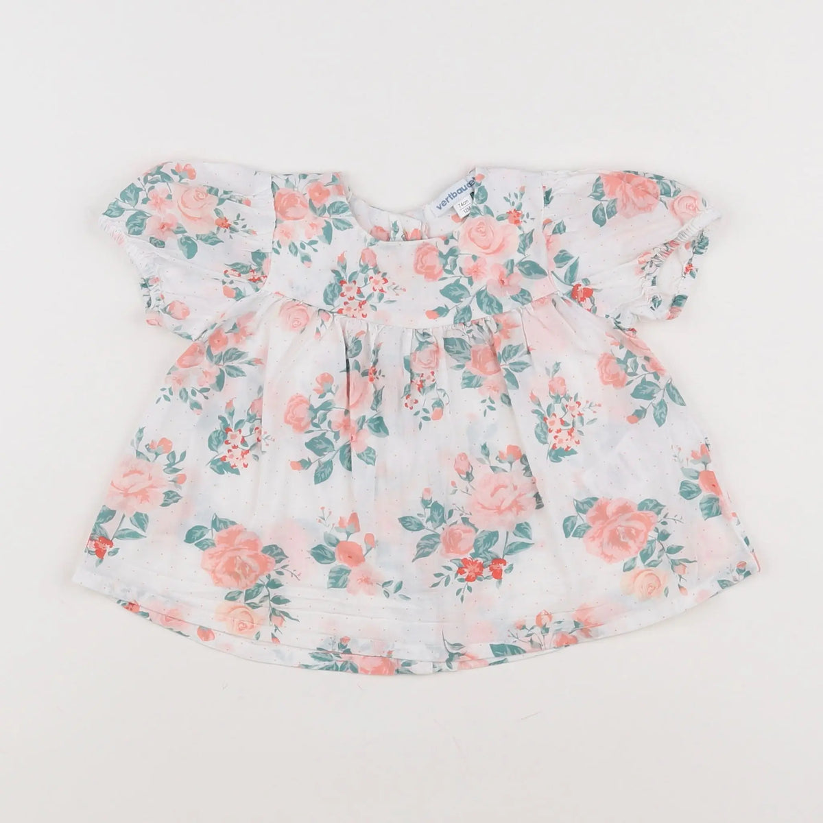 Vertbaudet - blouse blanc - 12 mois