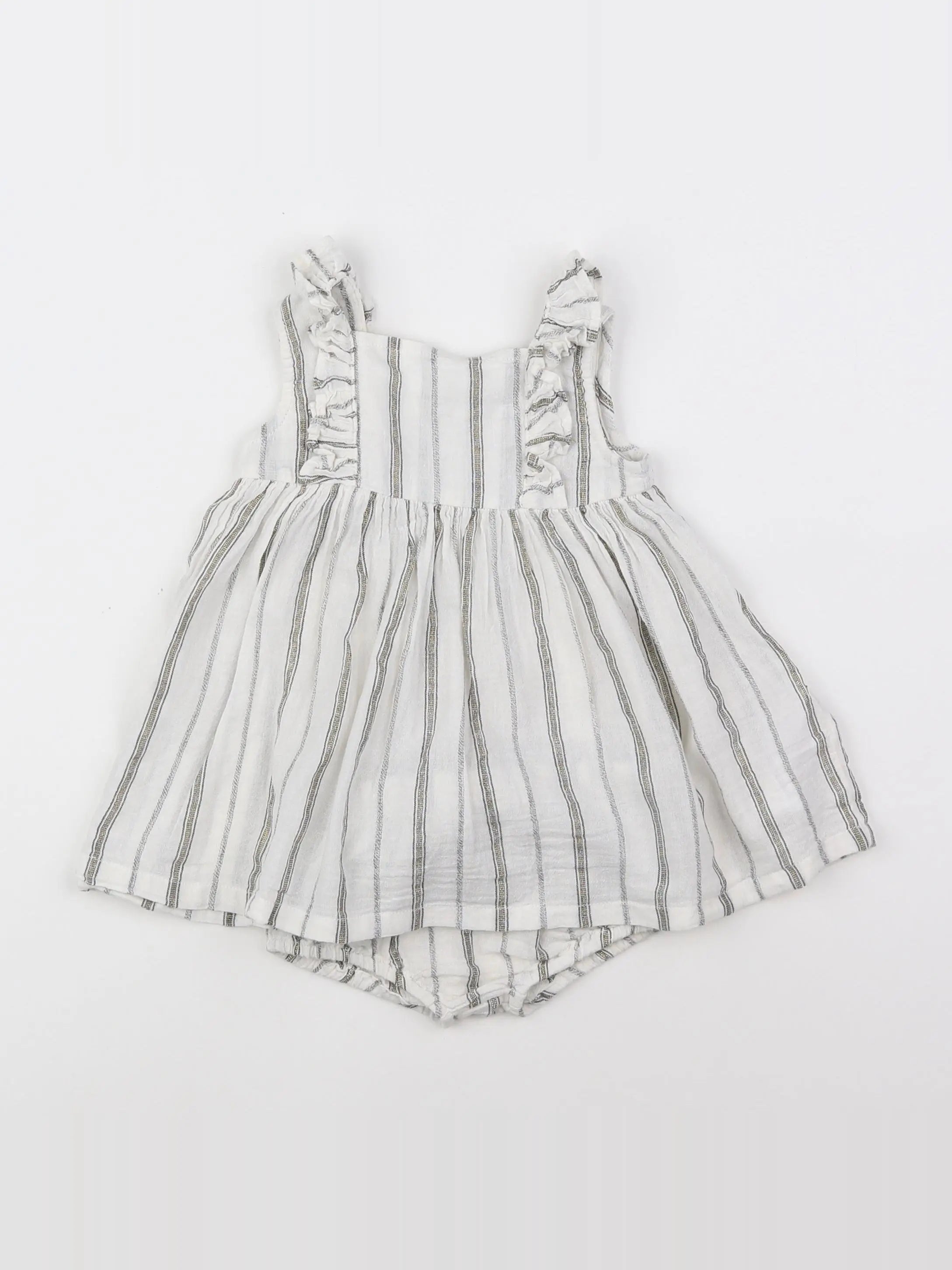 Vertbaudet - robe gris - 9 mois