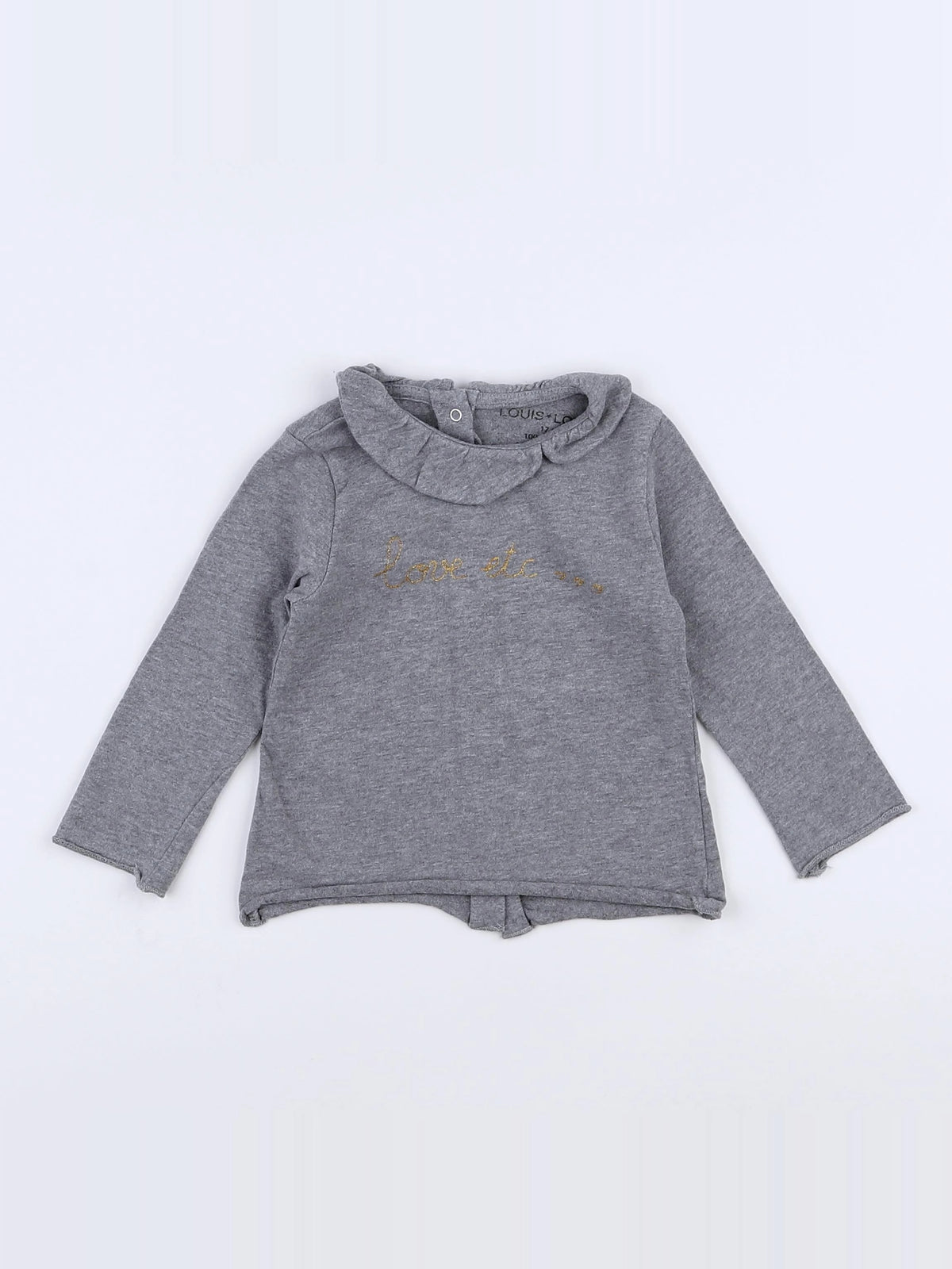 Louis Louise - tee-shirt gris - 12 mois