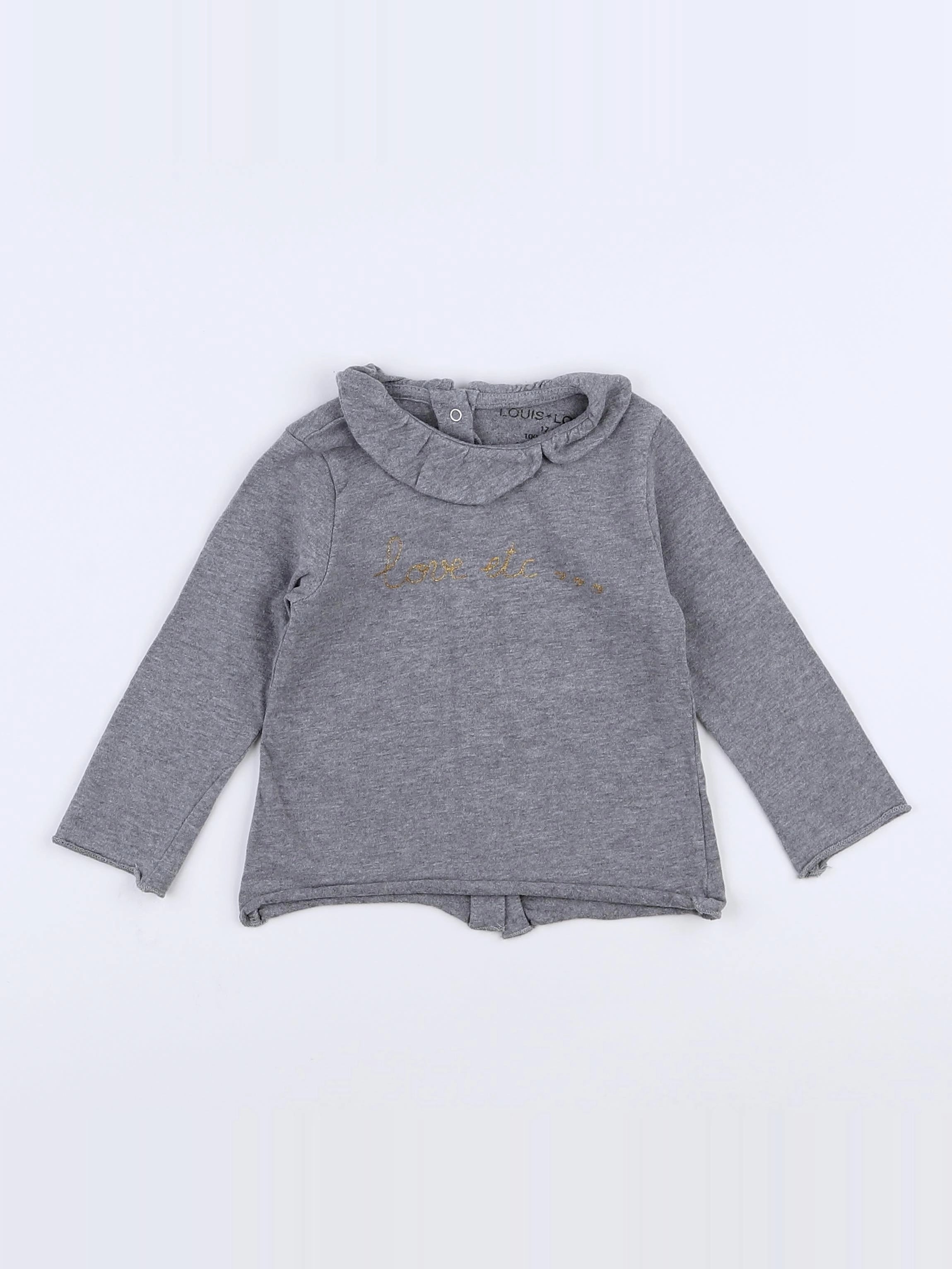 Louis Louise - tee-shirt gris - 12 mois