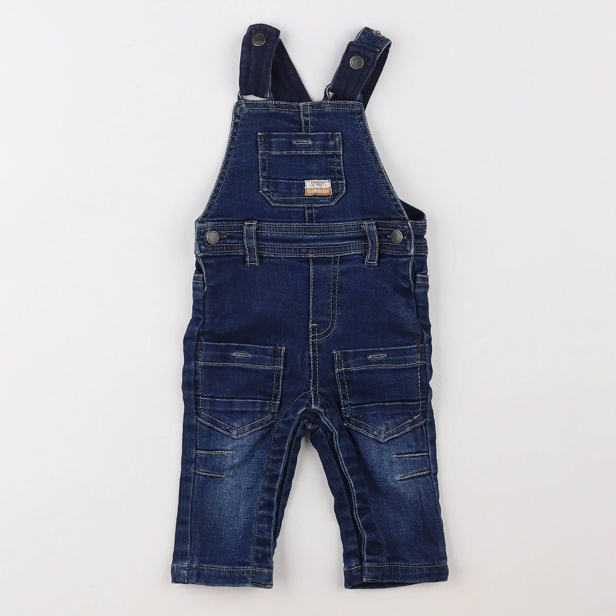 Vertbaudet - salopette bleu - 3 mois