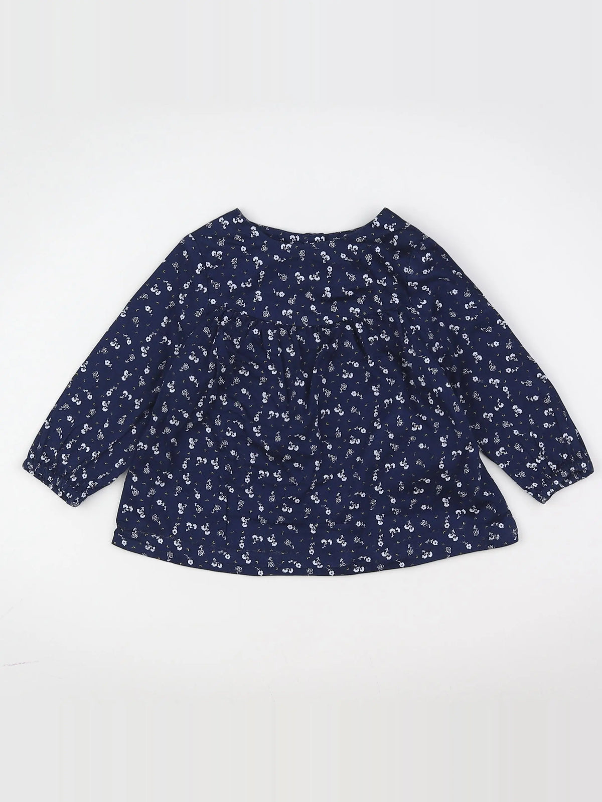 Tape à l'oeil - blouse bleu, blanc - 12 mois