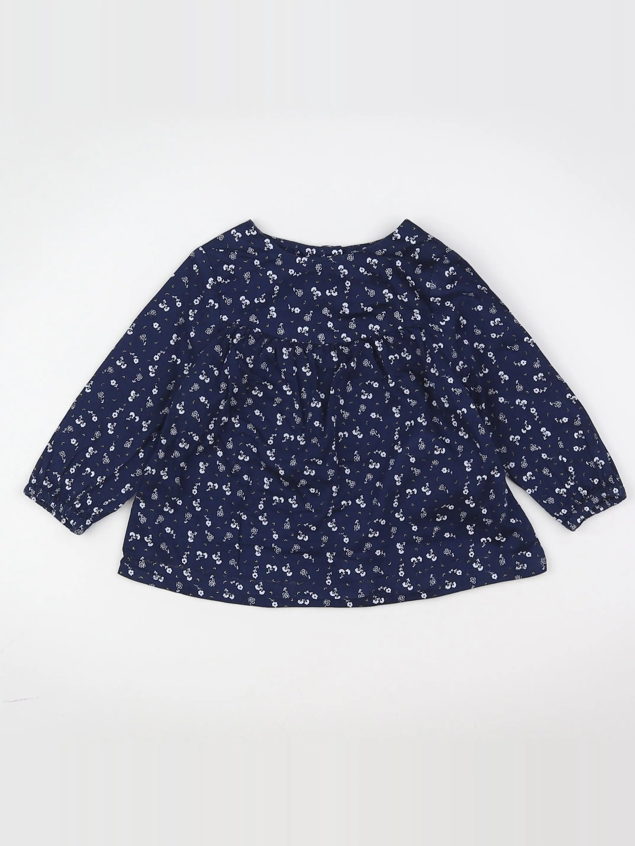 Tape à l'oeil - blouse bleu, blanc - 12 mois