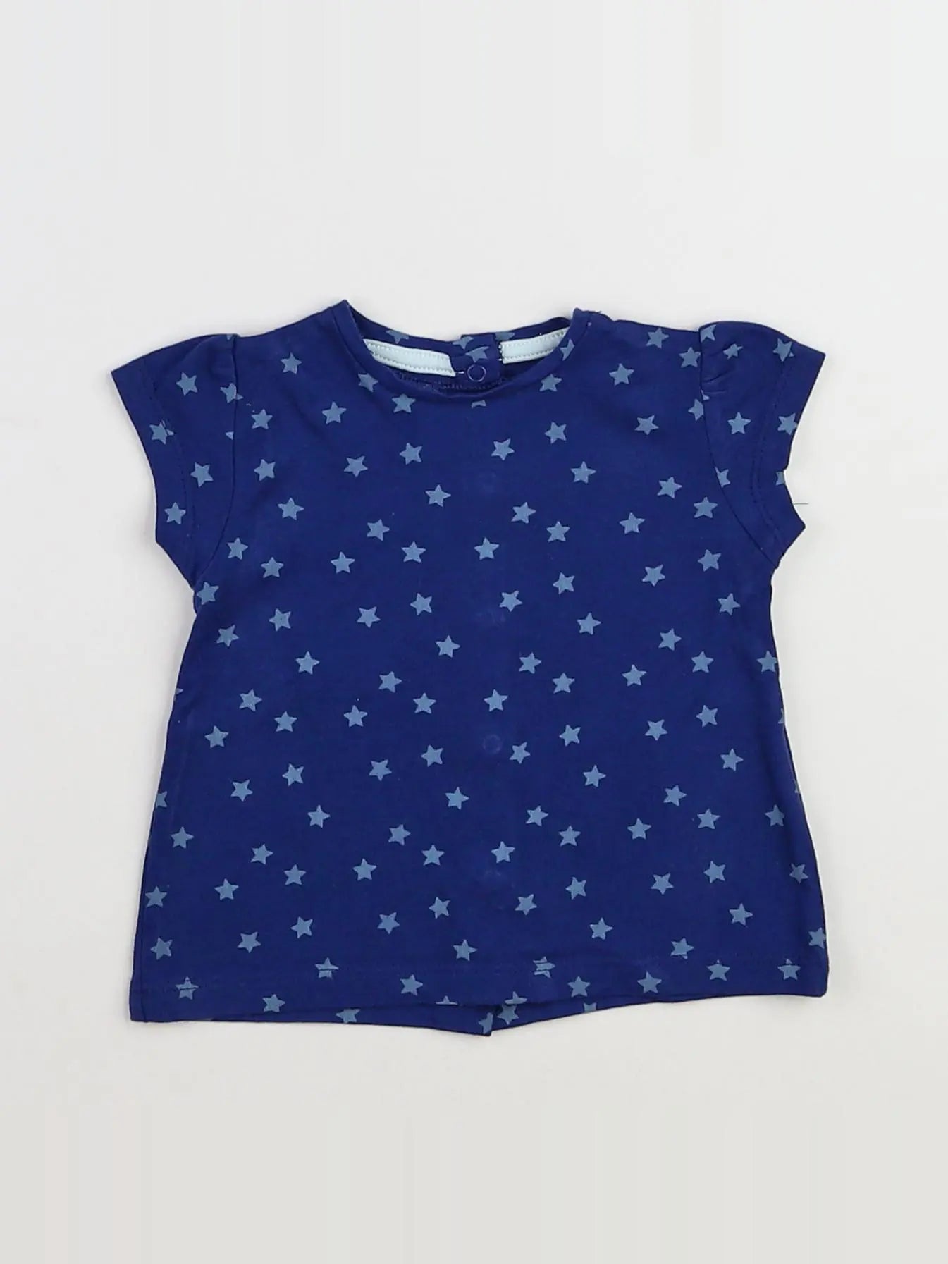 Vertbaudet - tee-shirt bleu - 3 mois