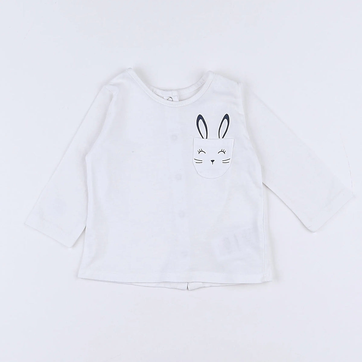 Vertbaudet - tee-shirt blanc - 3 mois