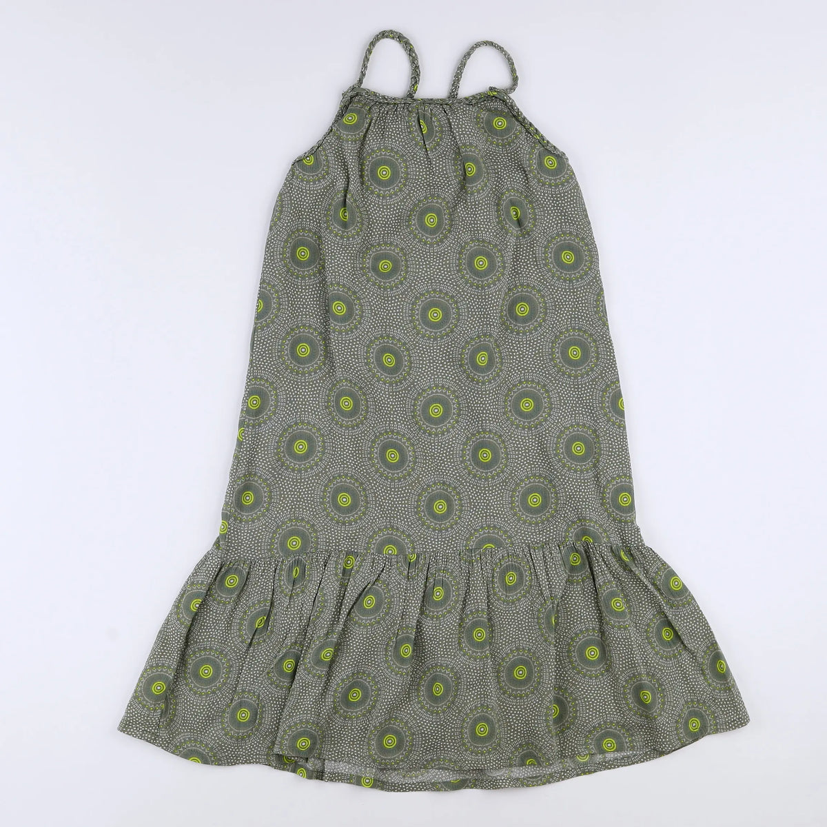 Vertbaudet - robe vert - 8 ans