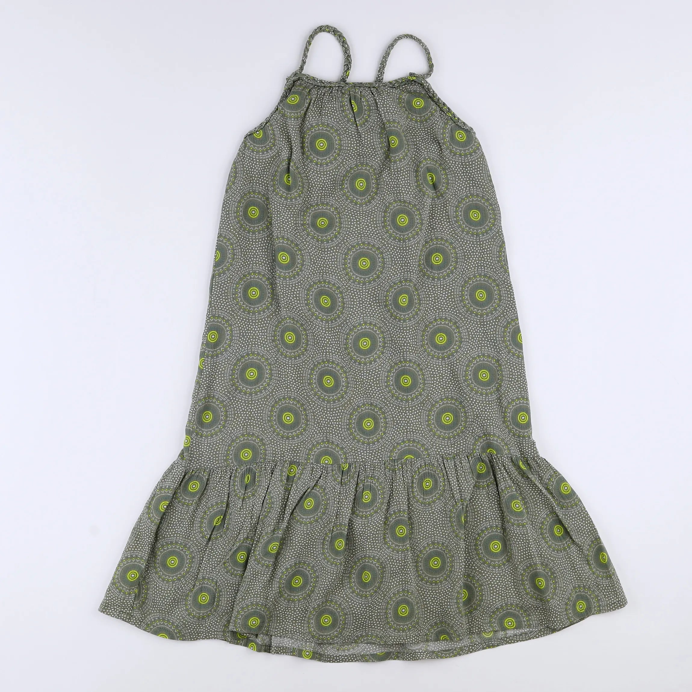 Vertbaudet - robe vert - 8 ans
