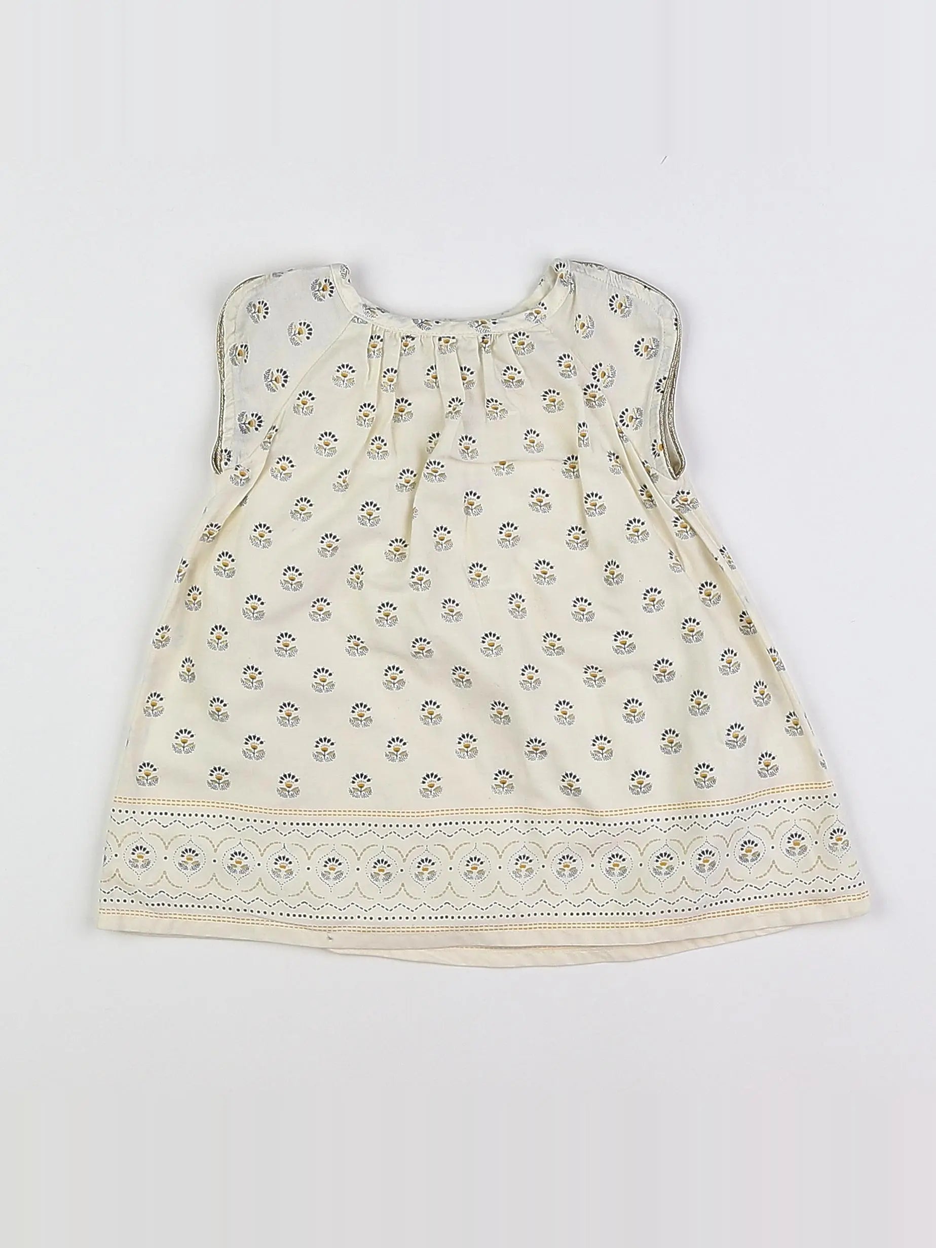 Tape à l'oeil - robe beige - 6 mois