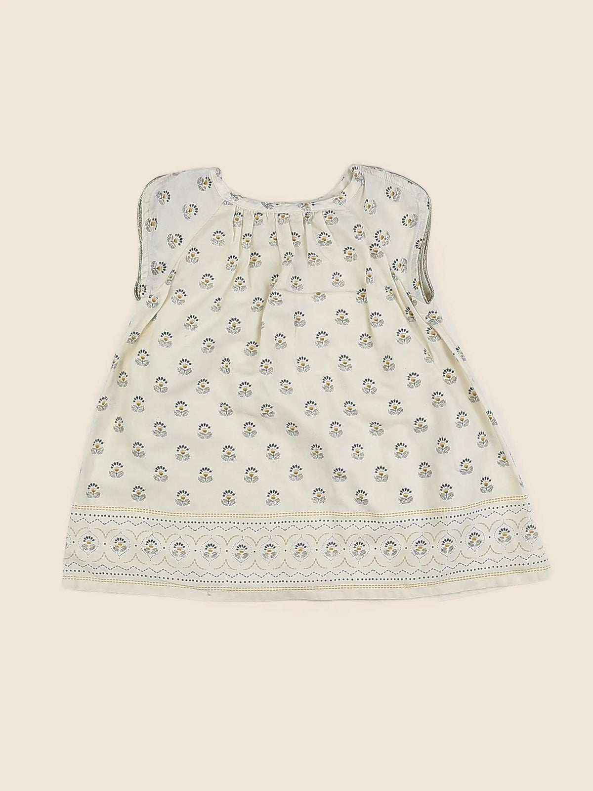 Tape à l'oeil - robe beige - 6 mois