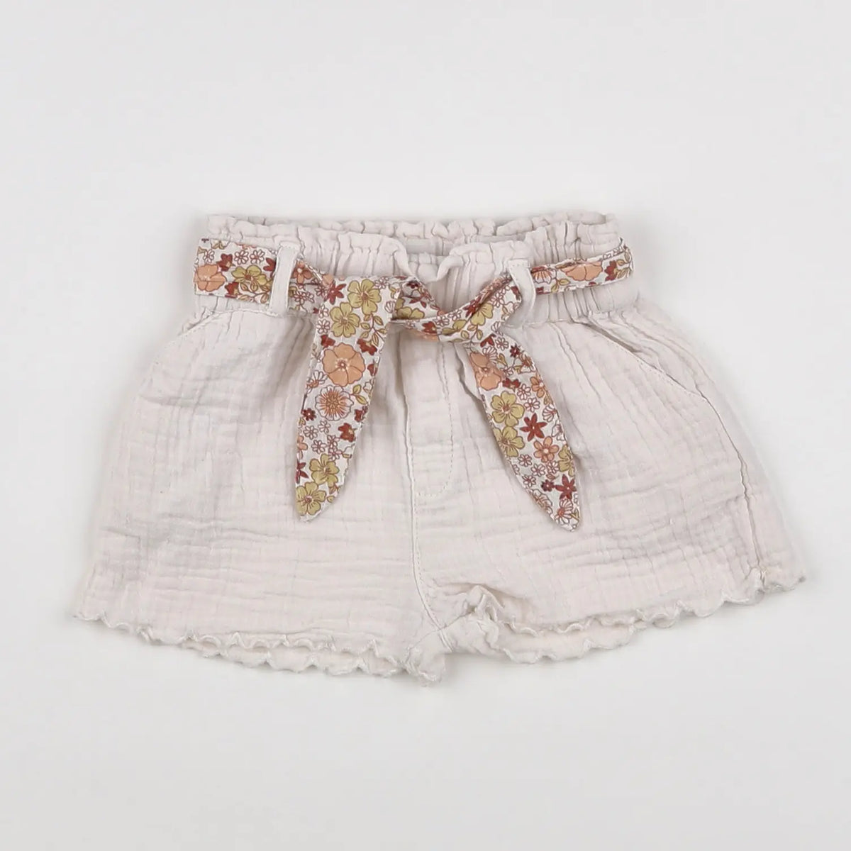 Vertbaudet - short beige - 12 mois
