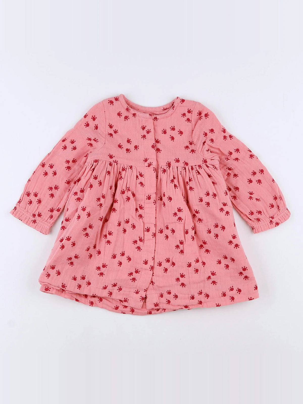 Vertbaudet - robe rose - 9 mois