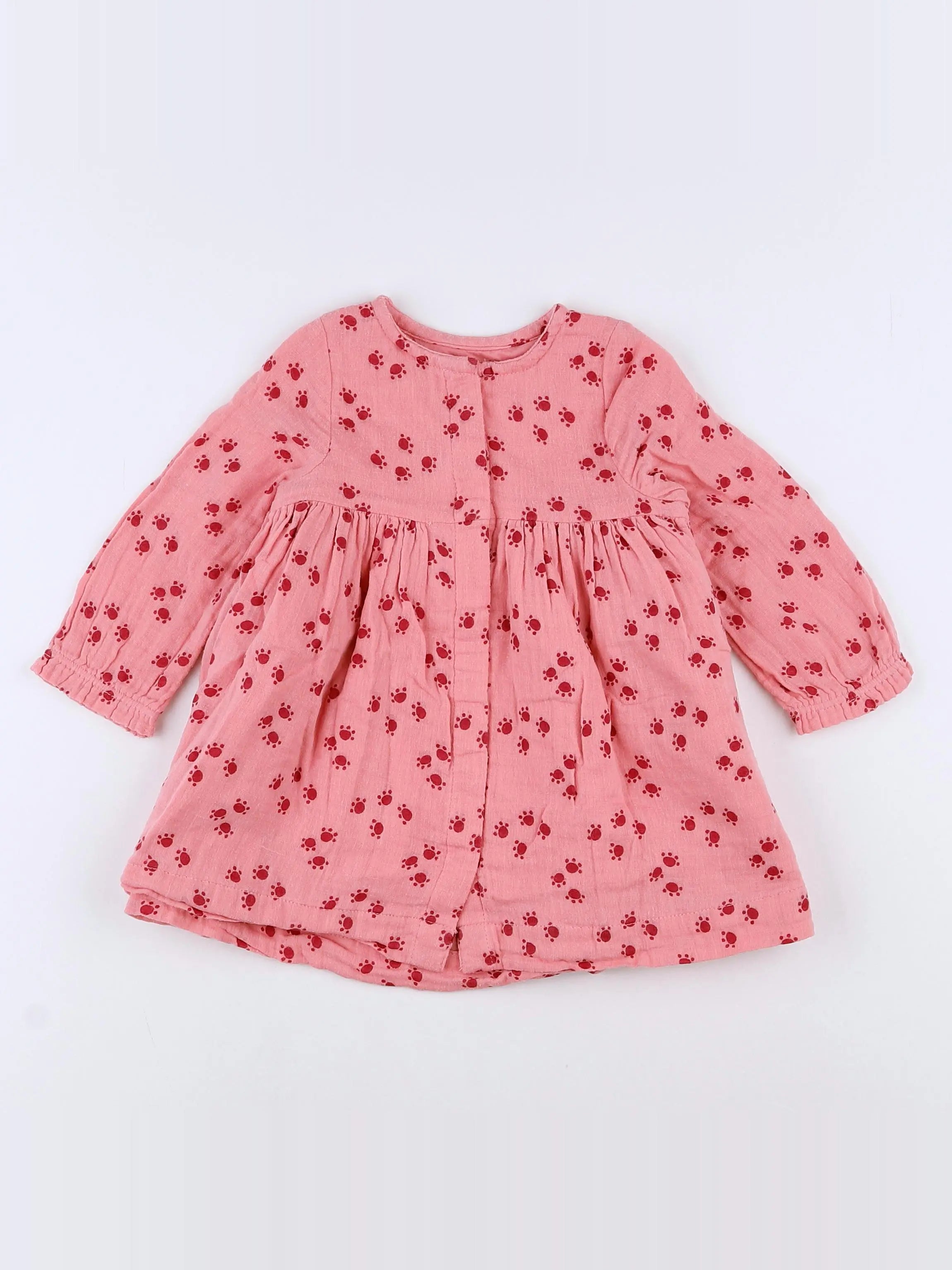 Vertbaudet - robe rose - 9 mois