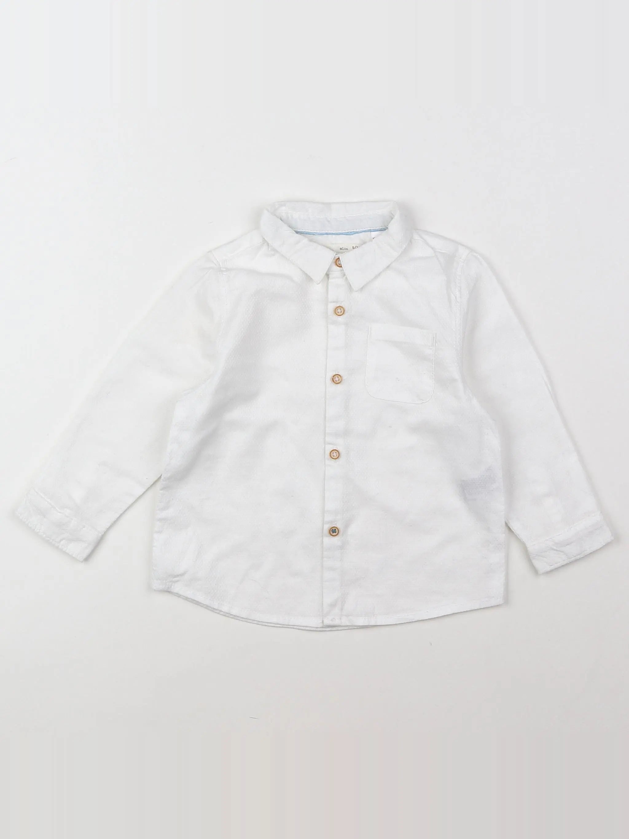 Zara - chemise blanc - 9/12 mois