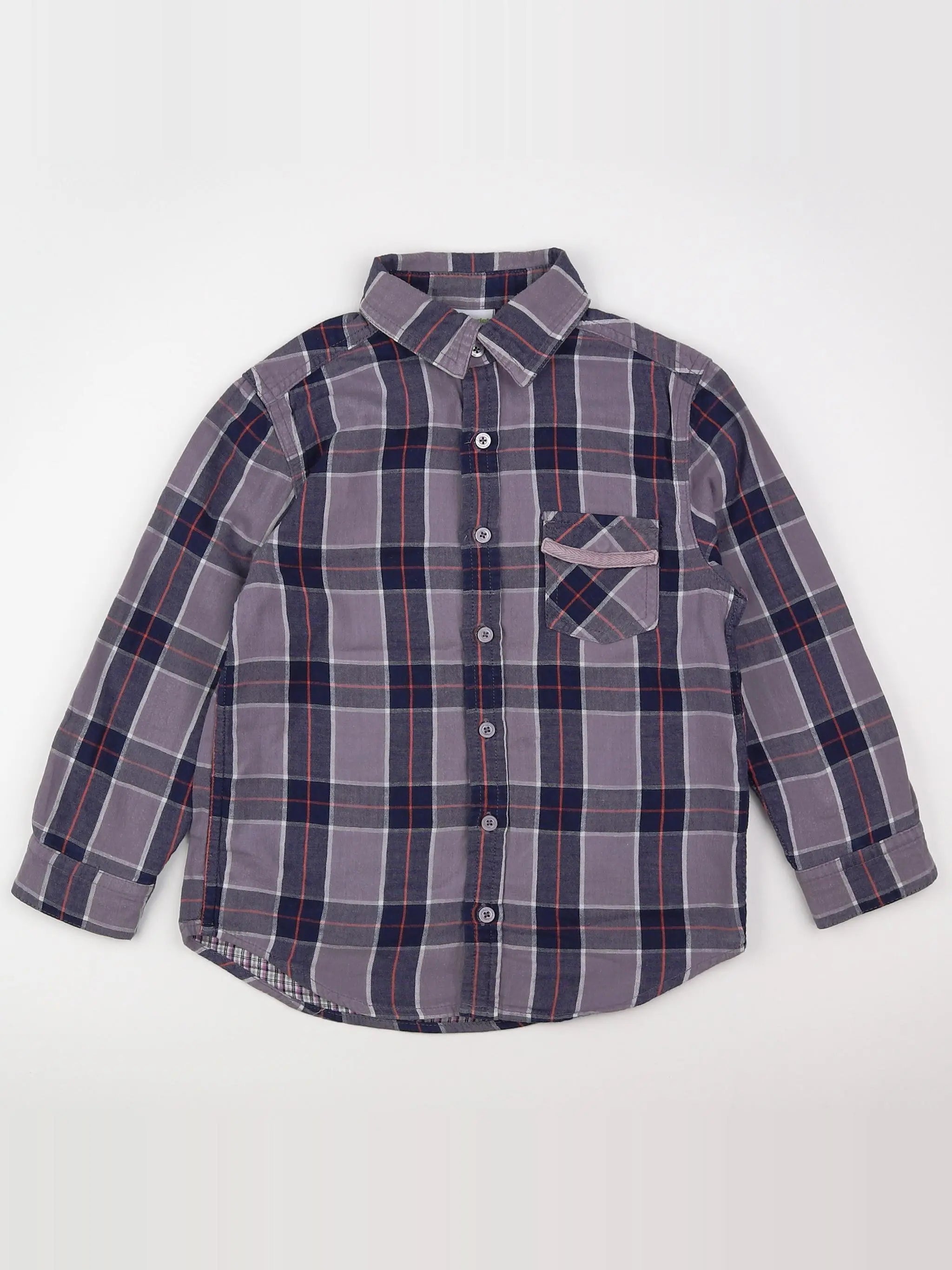 Vertbaudet - chemise multicolore - 6 ans