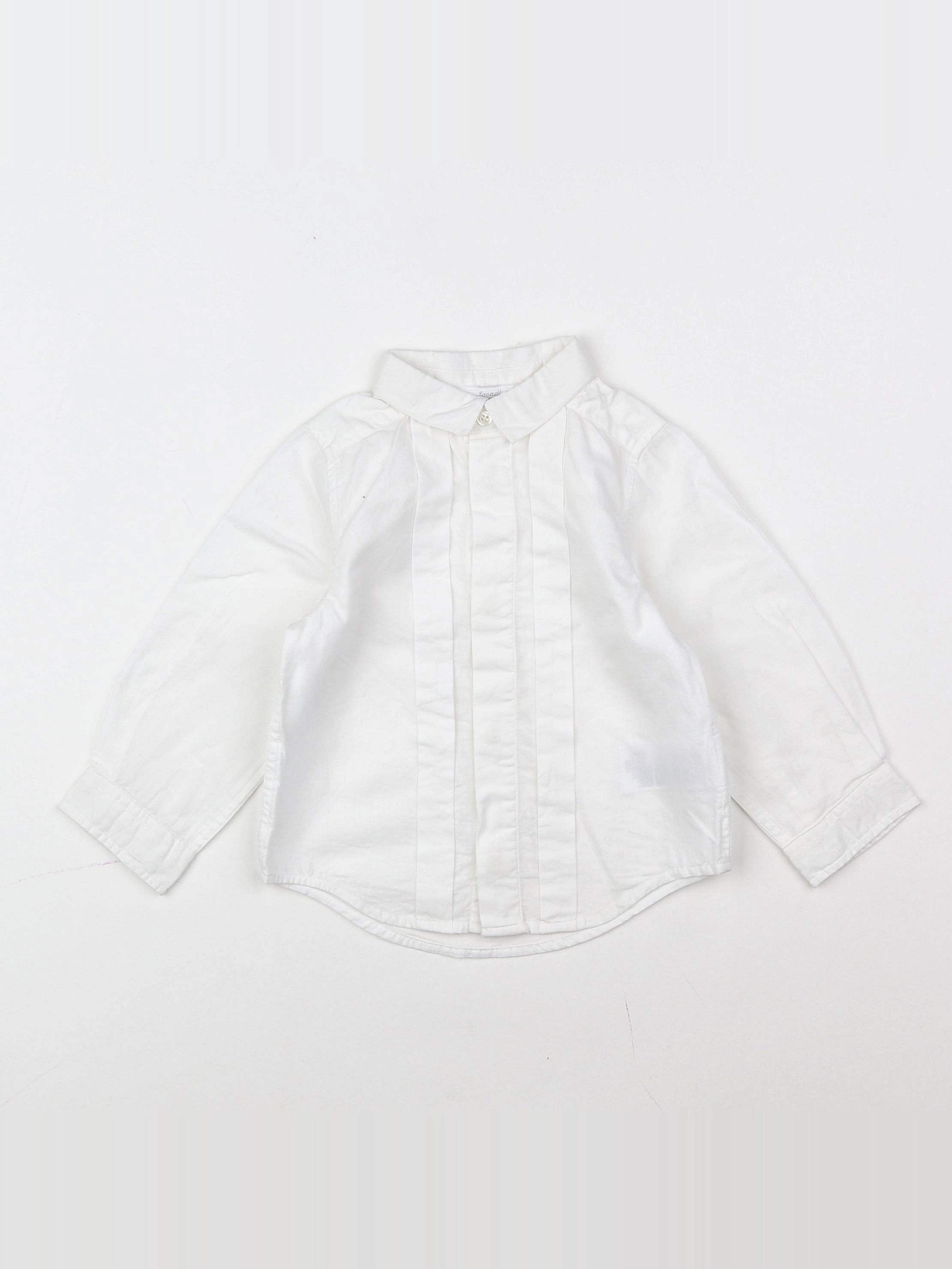 Jacadi - chemise blanc - 12 mois