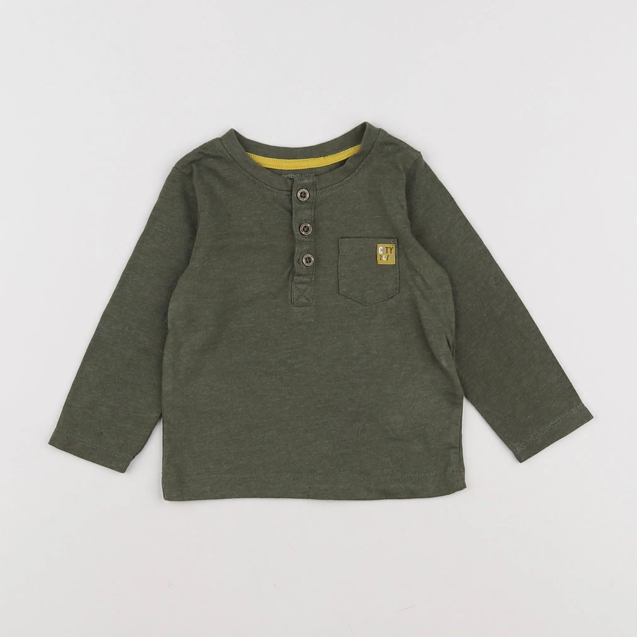 Vertbaudet - tee-shirt vert - 6 mois