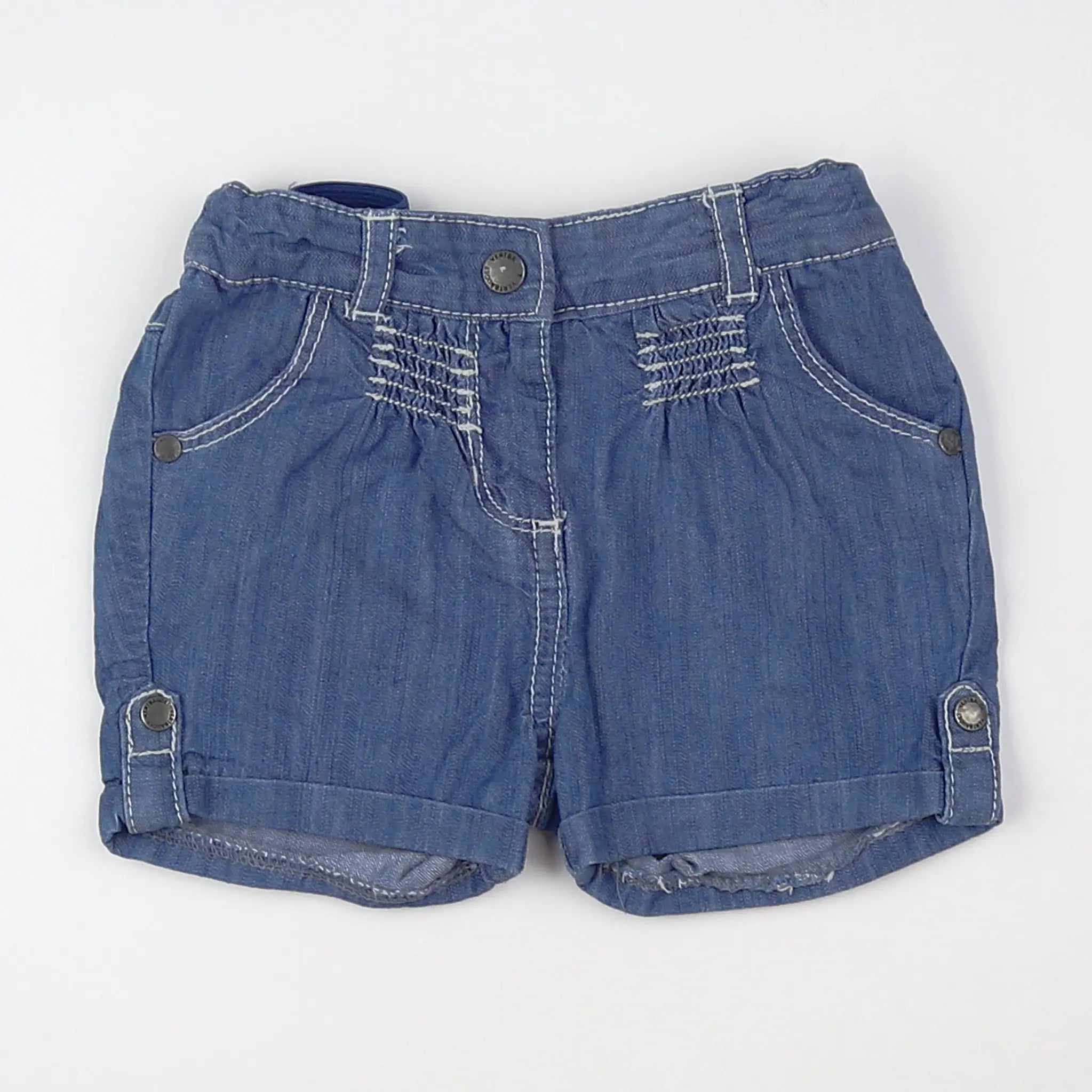 Vertbaudet - short bleu - 12 mois