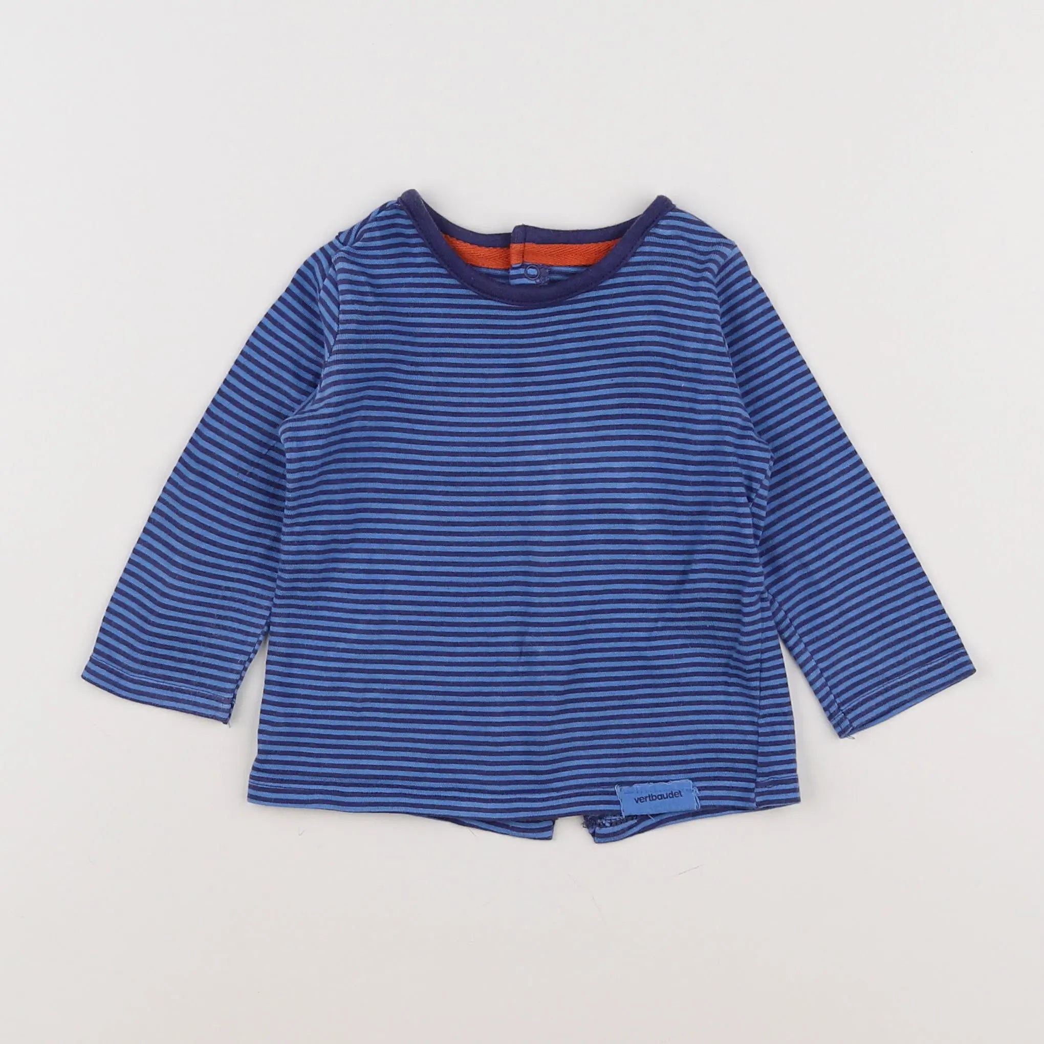 Vertbaudet - tee-shirt bleu - 9 mois