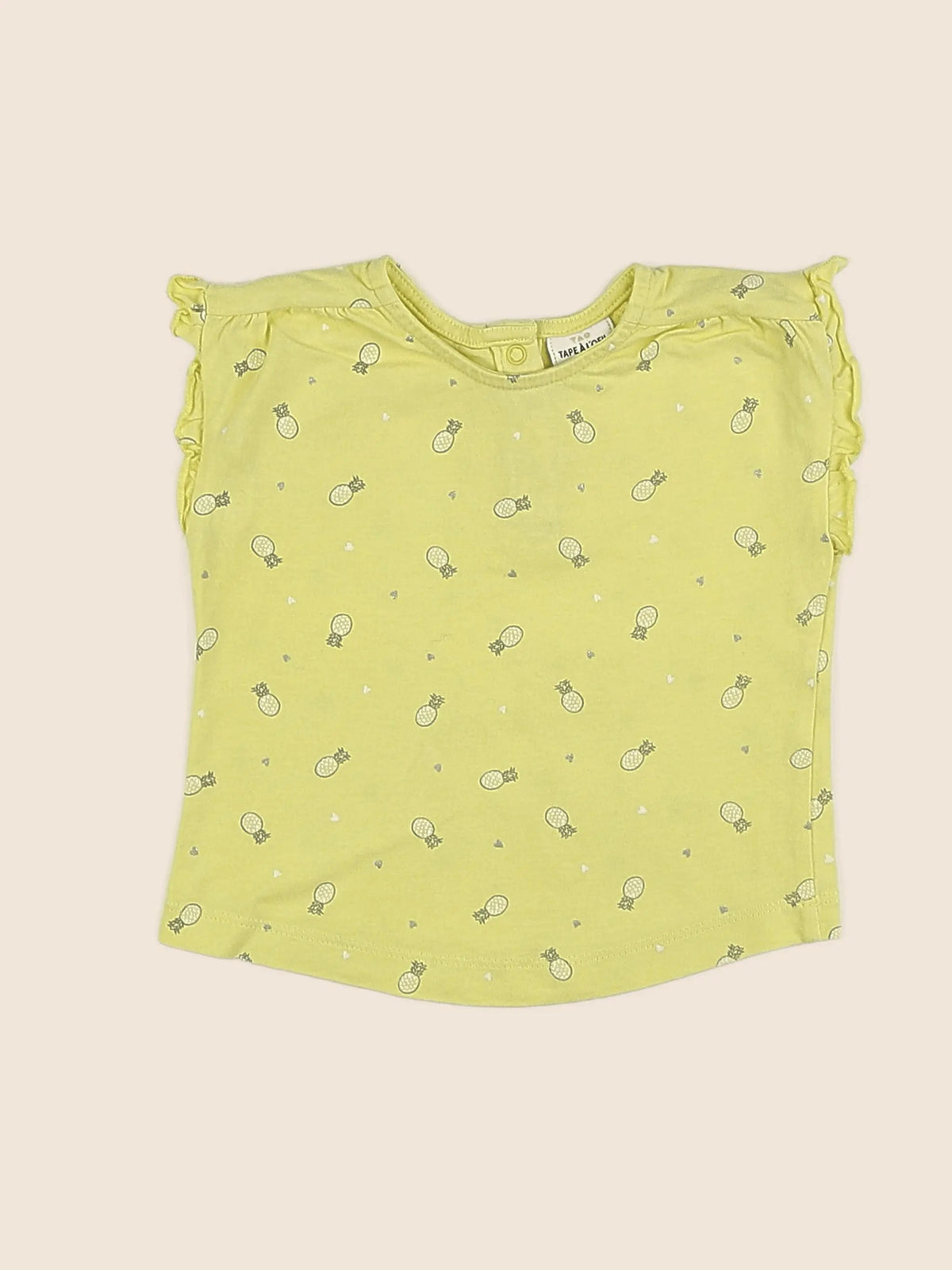 Tape à l'oeil - tee-shirt jaune - 12 mois
