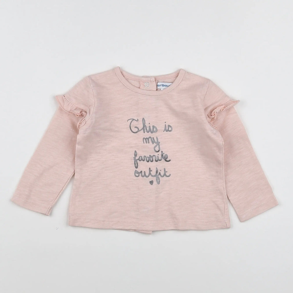 Vertbaudet - tee-shirt rose - 9 mois