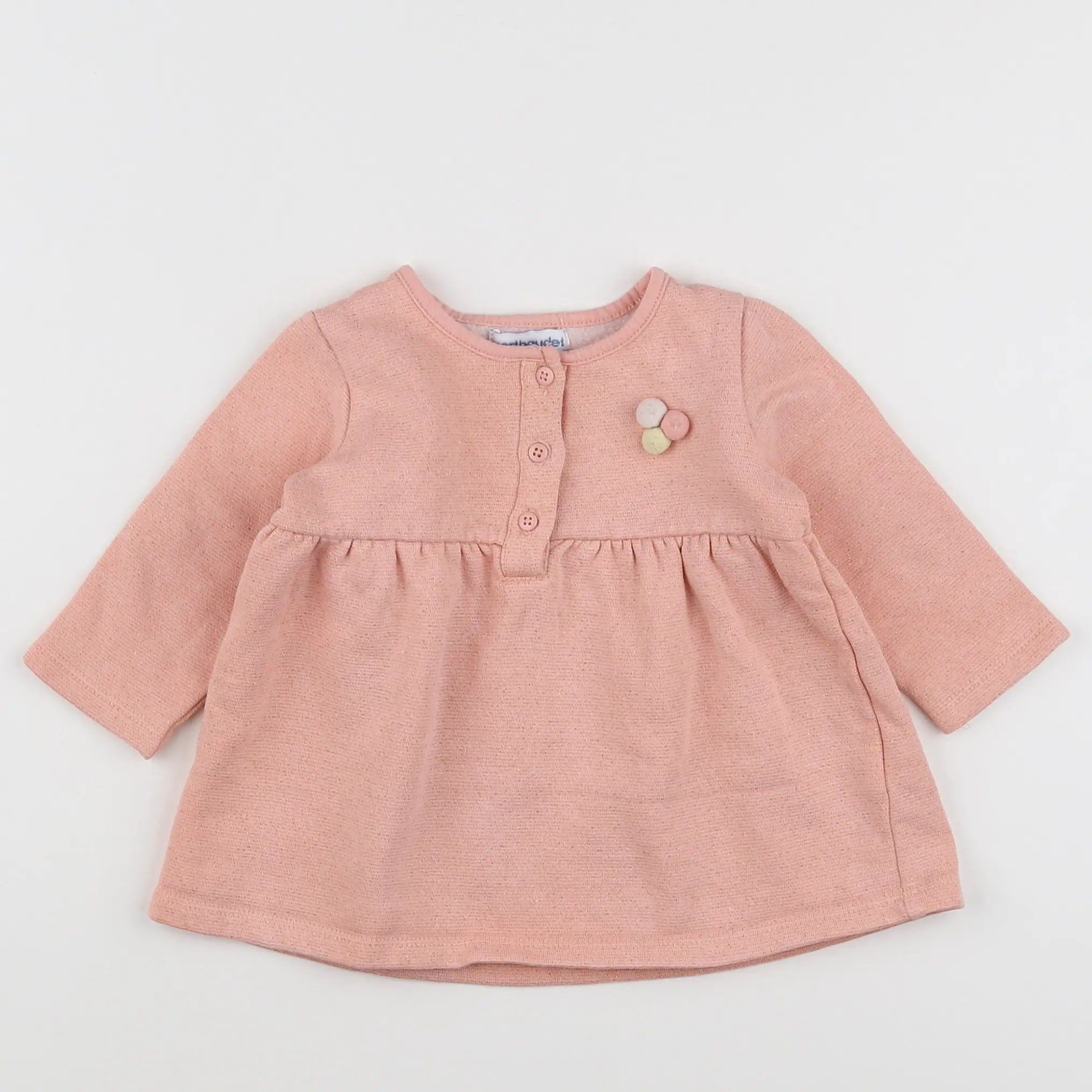 Vertbaudet - robe rose - 9 mois