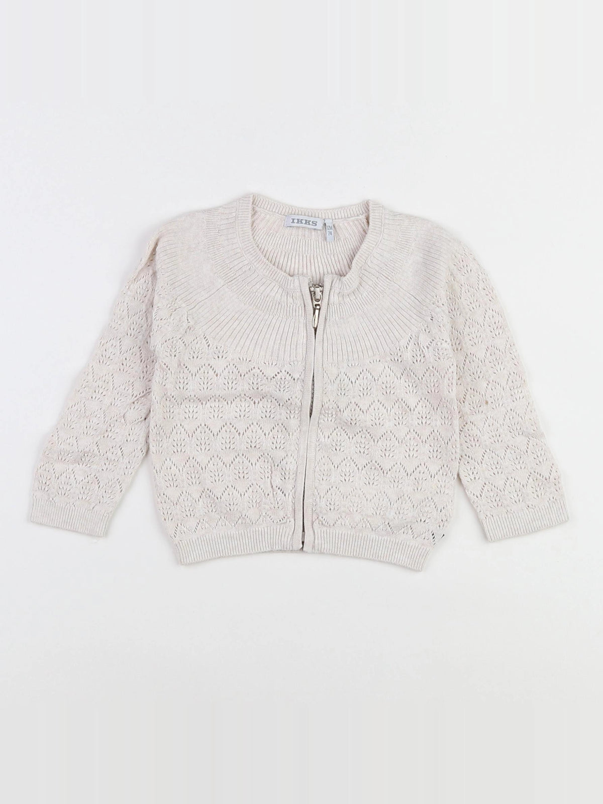 IKKS - gilet beige - 12 mois