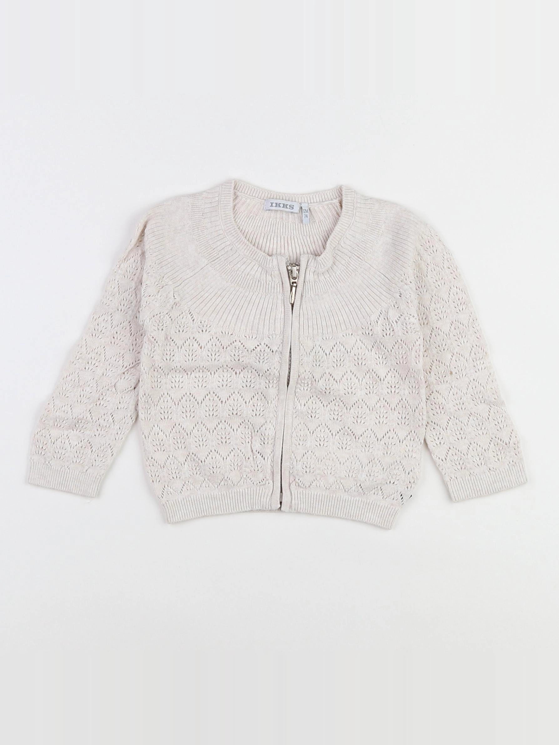 IKKS - gilet beige - 12 mois