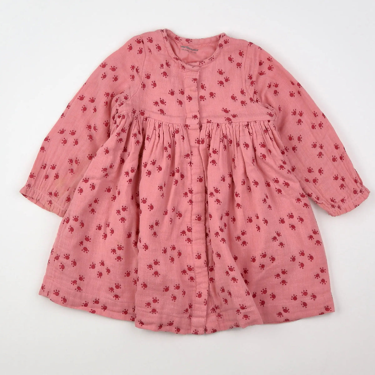Vertbaudet - robe rose - 18 mois