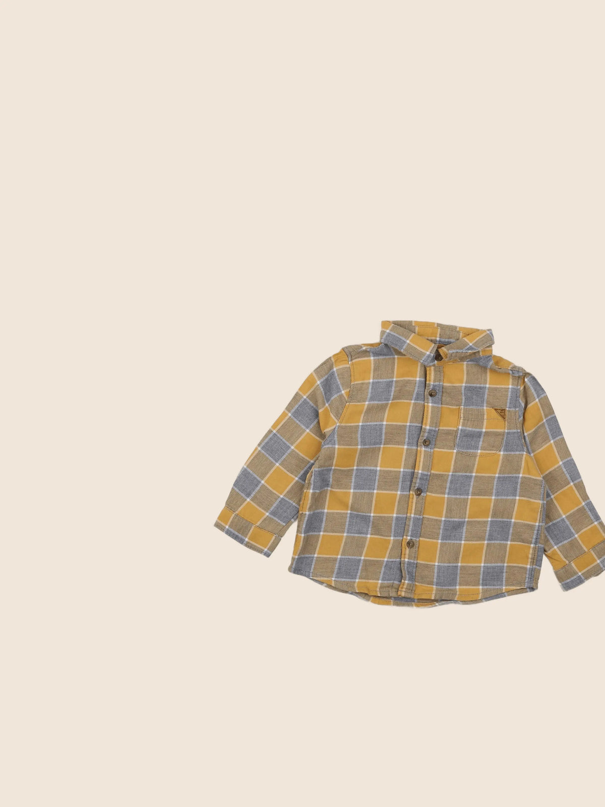 Zara - chemise gris, jaune - 9/12 mois