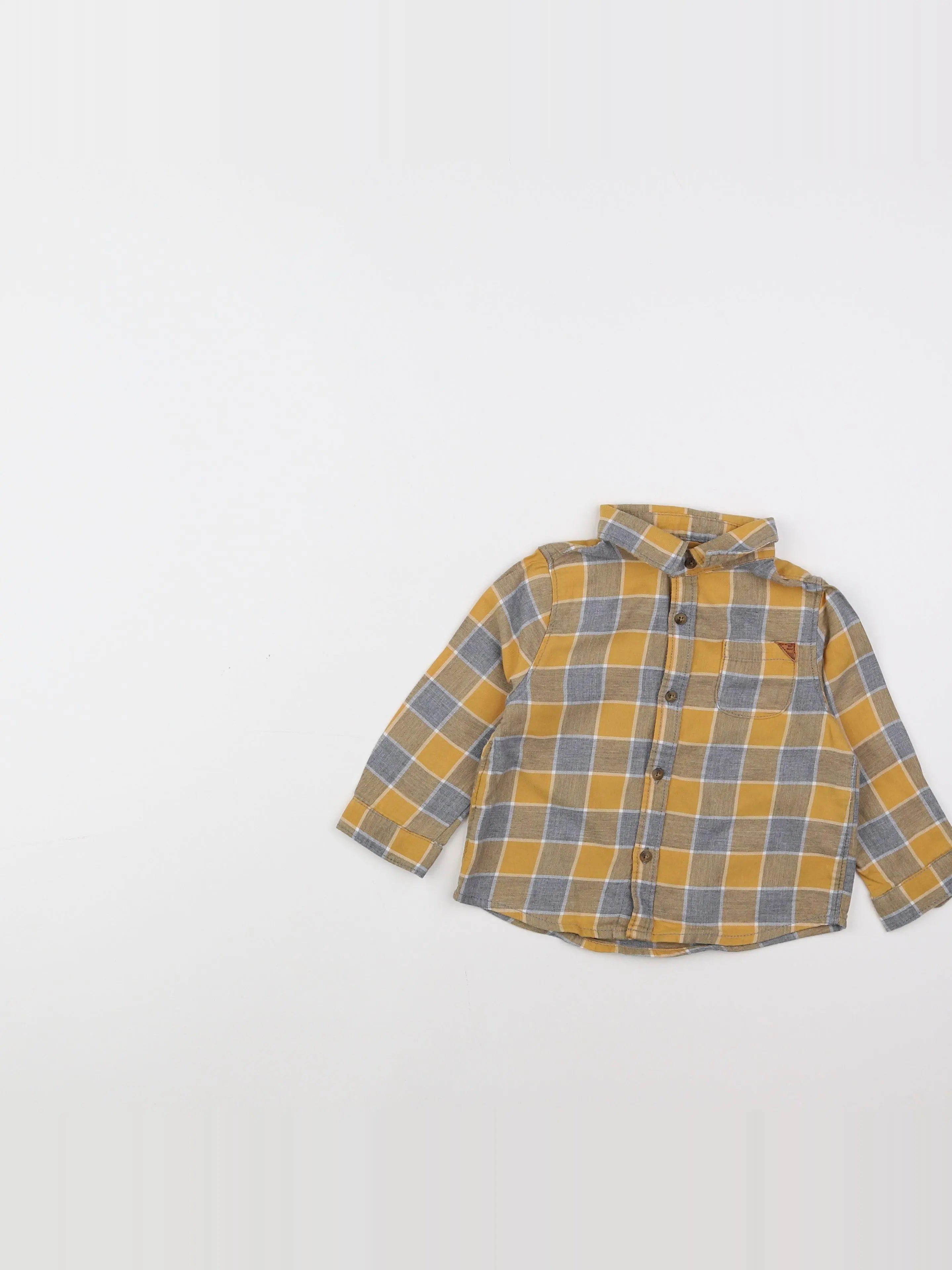 Zara - chemise gris, jaune - 9/12 mois