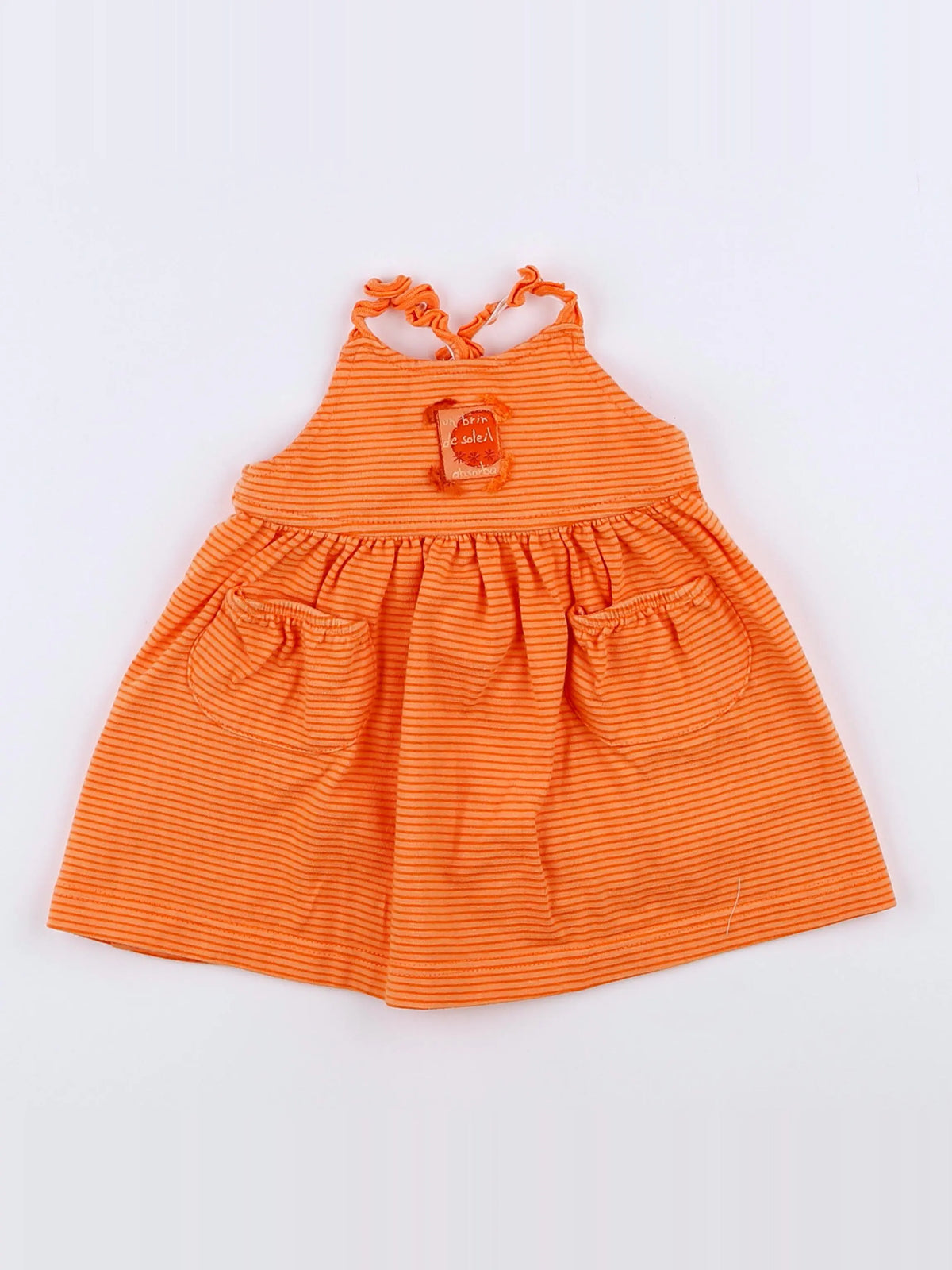 Absorba - robe orange - 3 mois