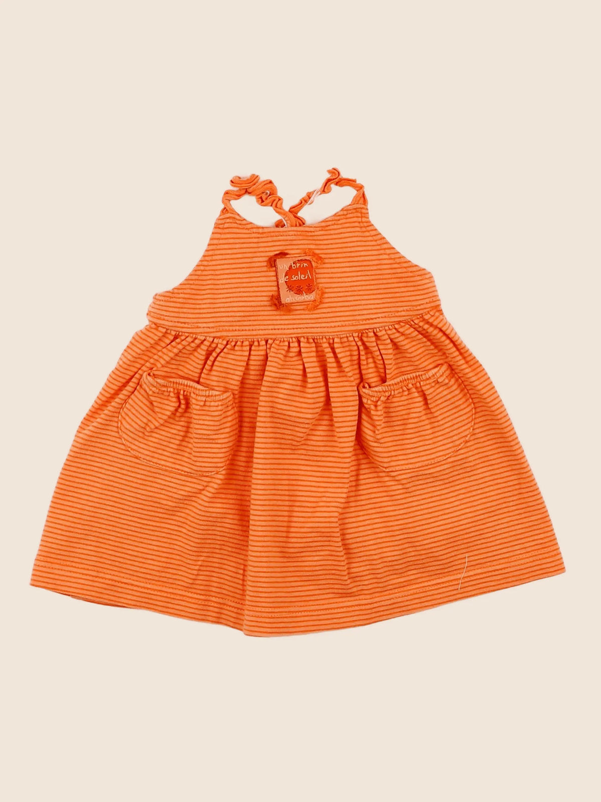 Absorba - robe orange - 3 mois