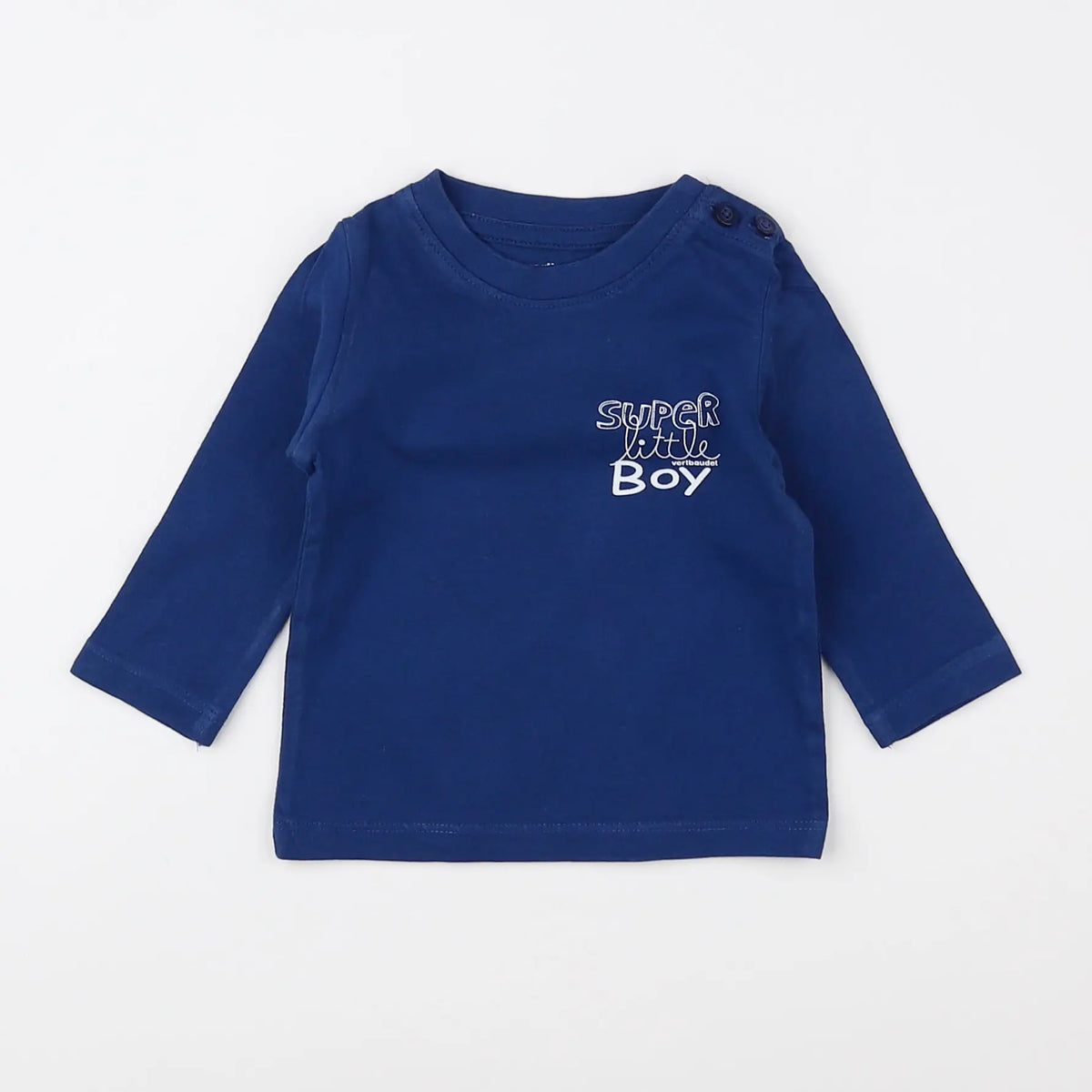Vertbaudet - tee-shirt bleu - 3 mois