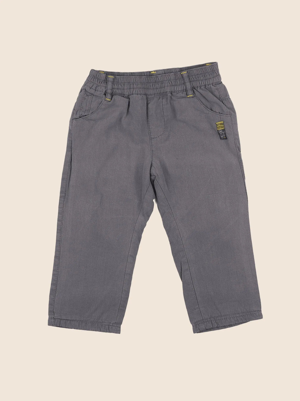 Vertbaudet - pantalon gris - 9 mois