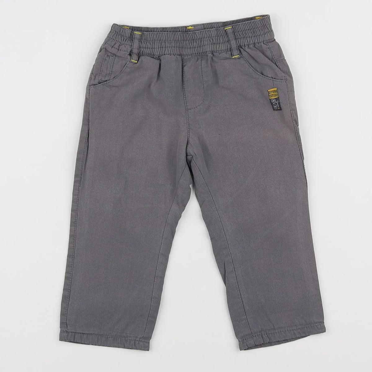 Vertbaudet - pantalon gris - 9 mois