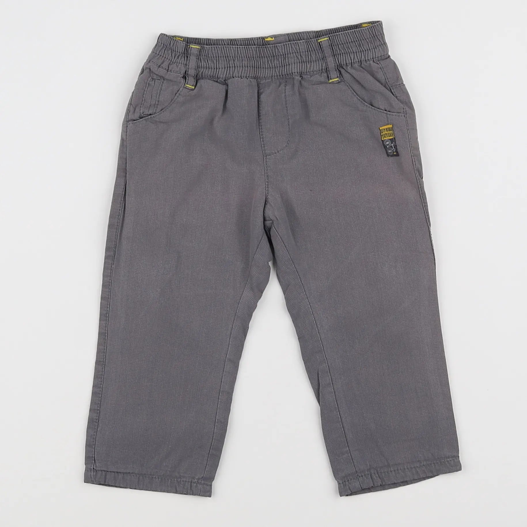 Vertbaudet - pantalon gris - 9 mois