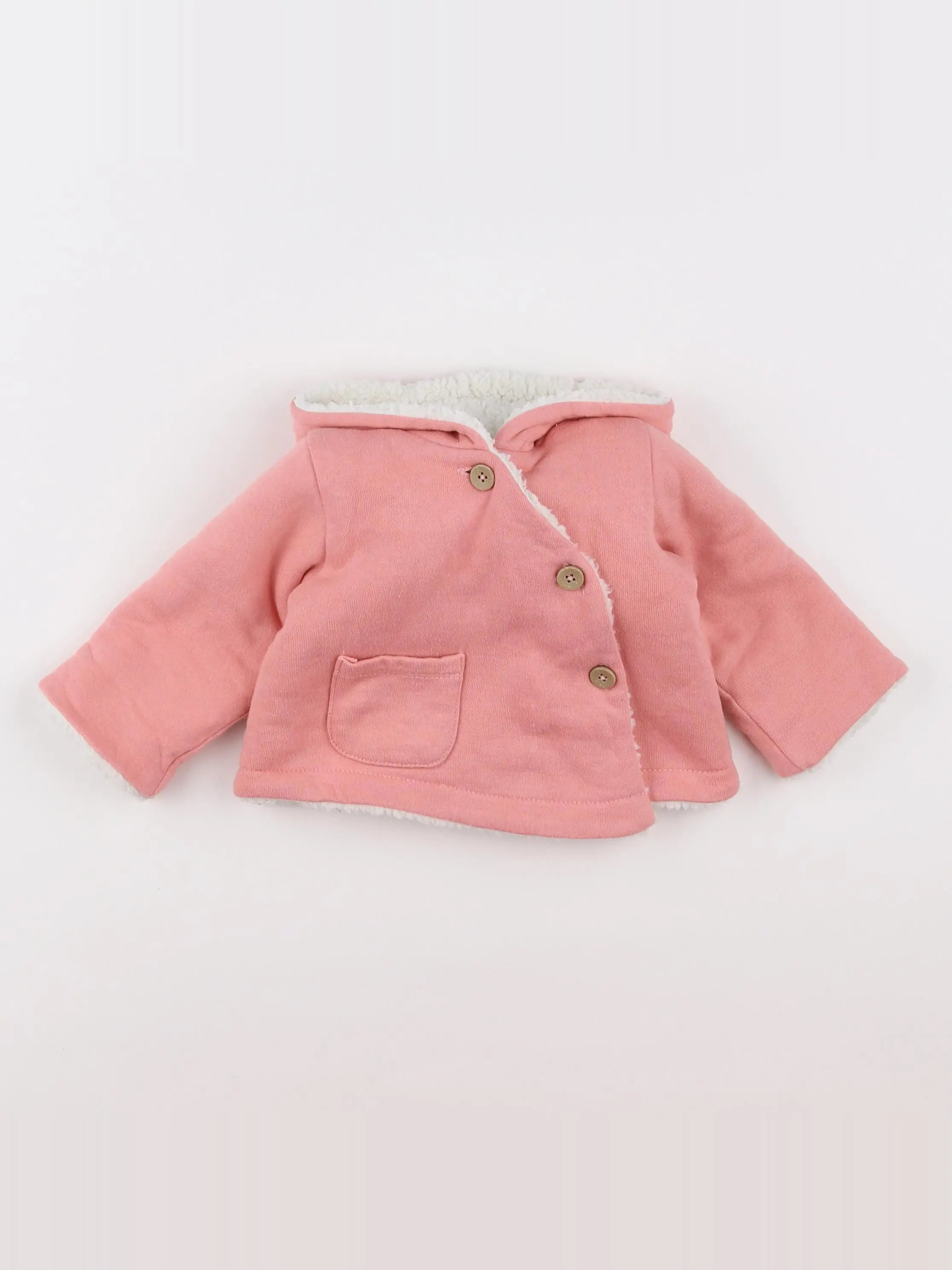 La Redoute - veste doublé rose - 3 mois