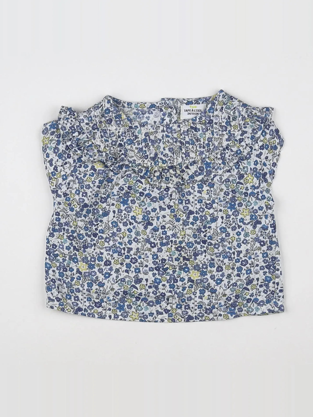 Tape à l'oeil - blouse bleu - 3 mois
