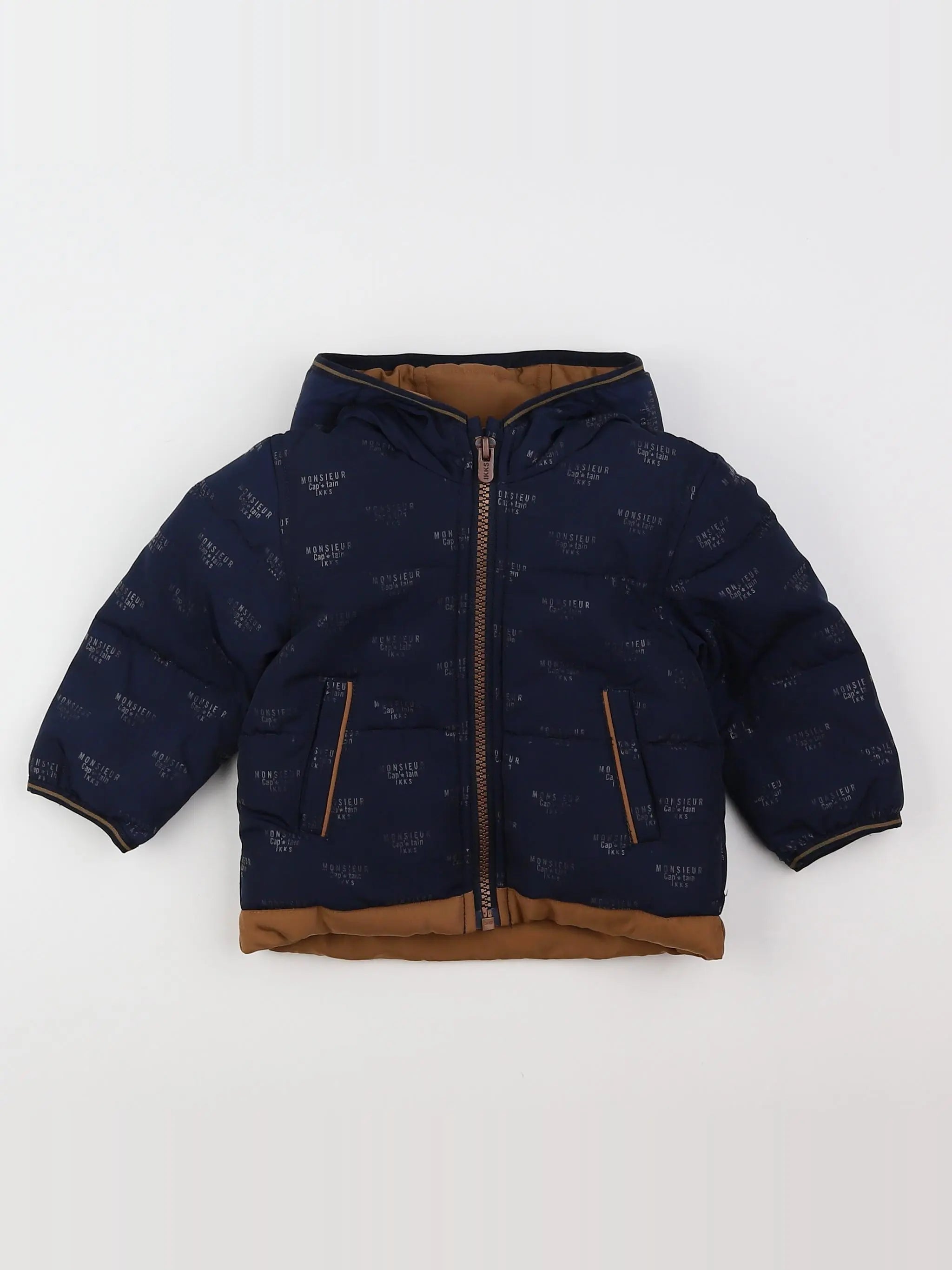 IKKS - doudoune bleu - 12 mois