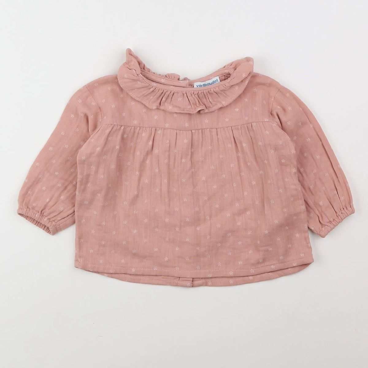 Vertbaudet - blouse rose - 9 mois