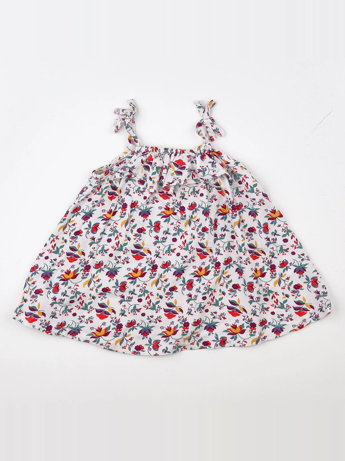 Vertbaudet - robe blanc - 12 mois