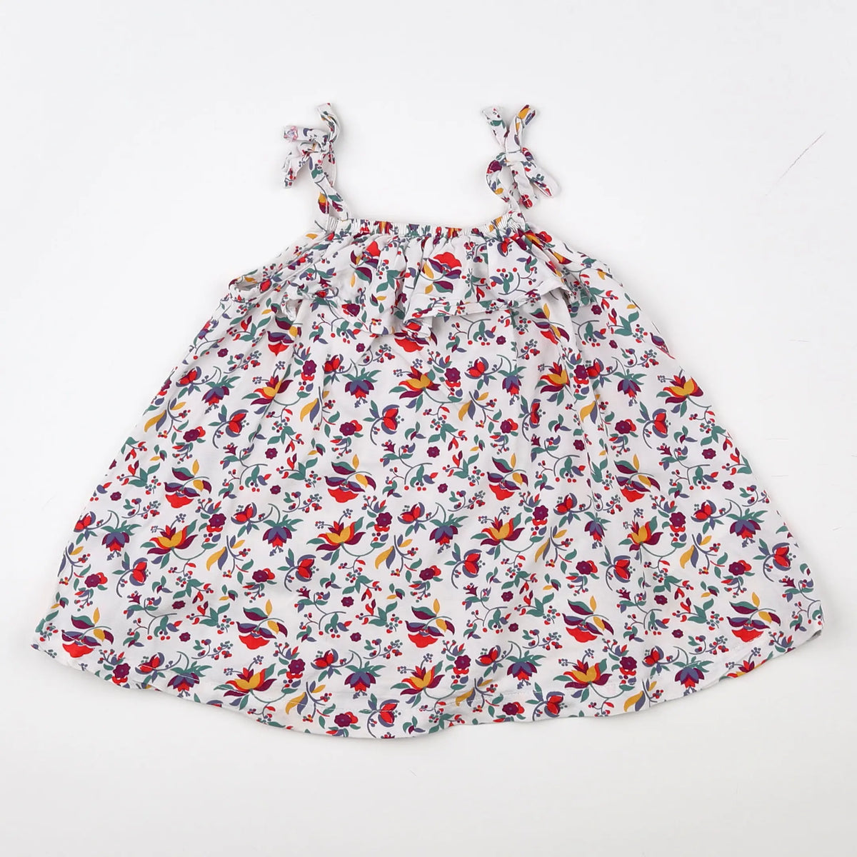 Vertbaudet - robe blanc - 12 mois