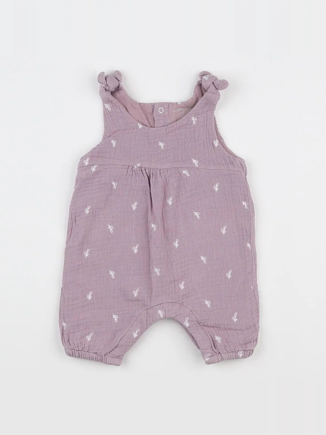 Vertbaudet - combinaison violet - 1 mois