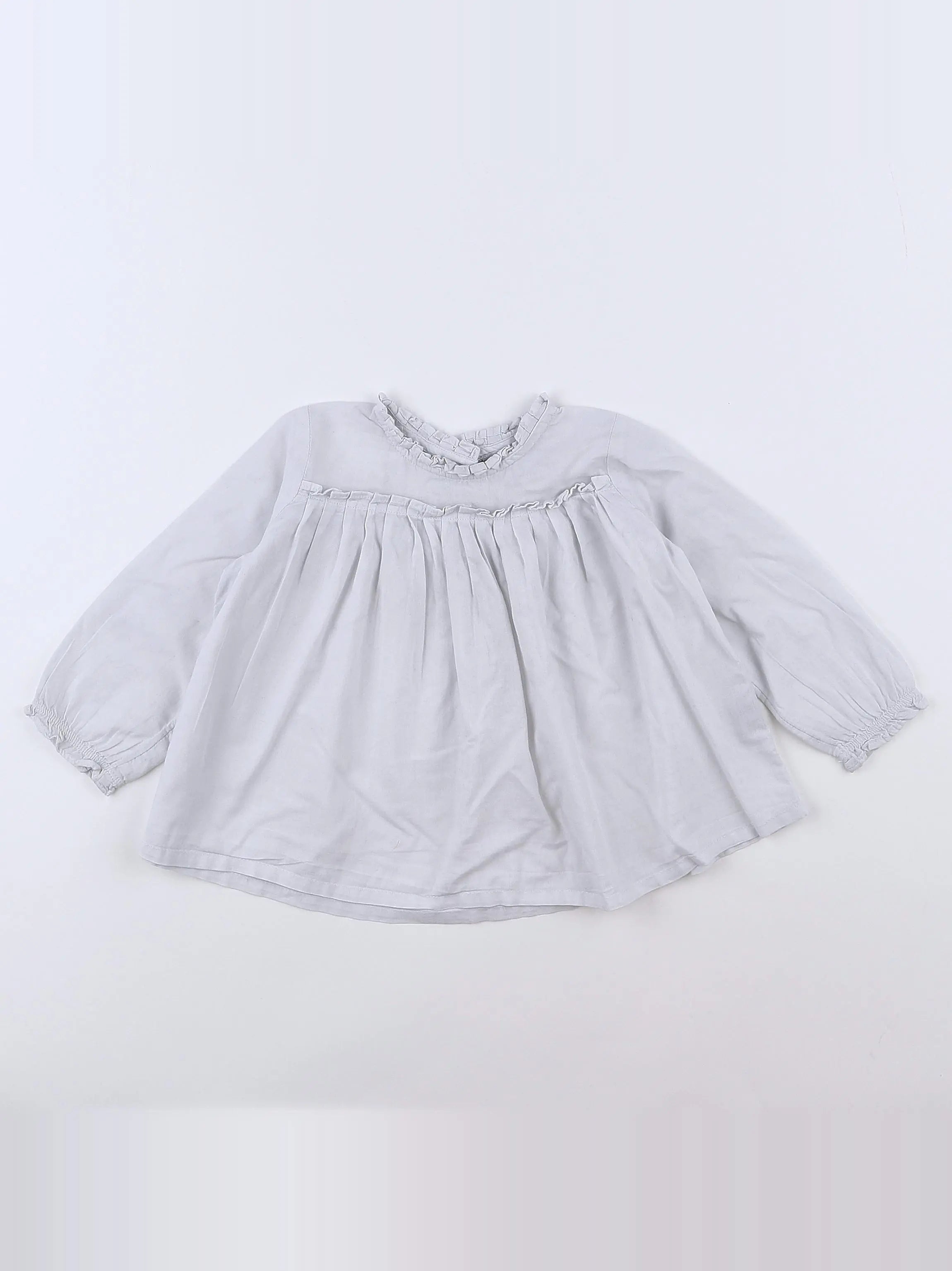 Boutchou - blouse gris - 12 mois