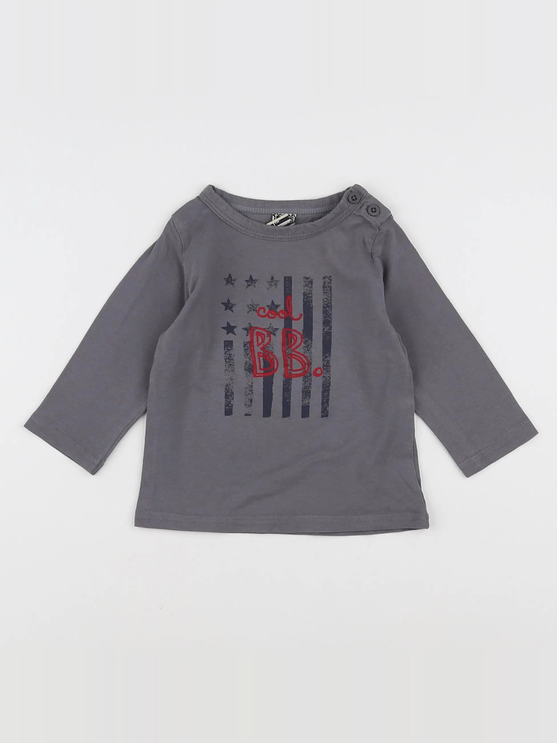 Tape à l'oeil - tee-shirt gris - 9 mois