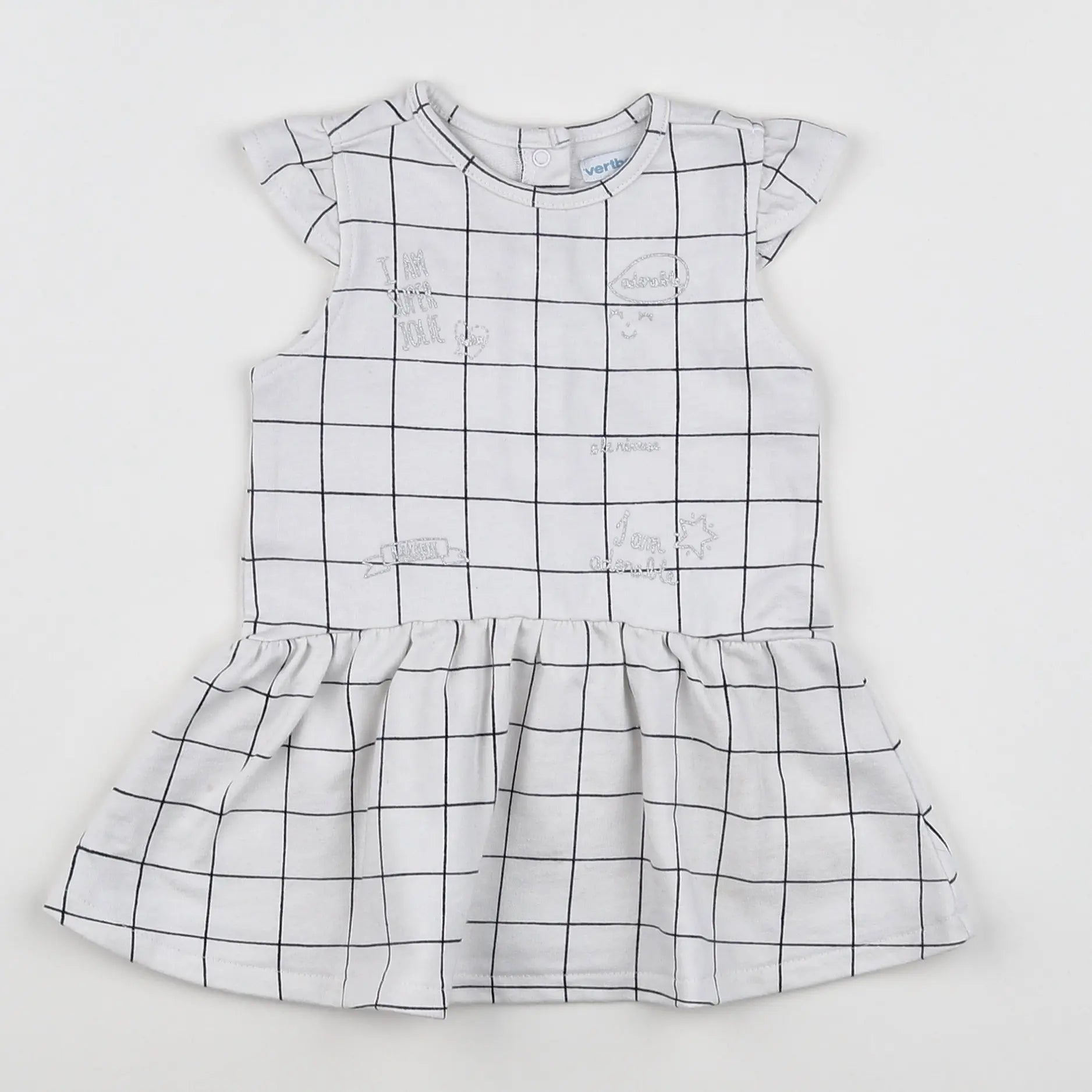 Vertbaudet - robe blanc - 9 mois