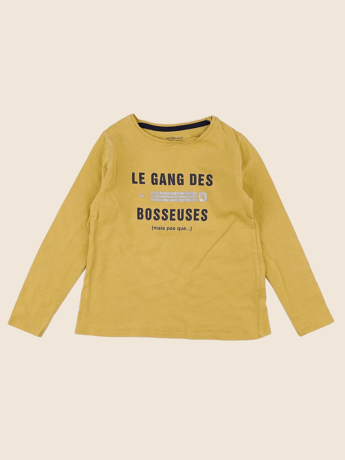 Vertbaudet - tee-shirt jaune - 5 ans